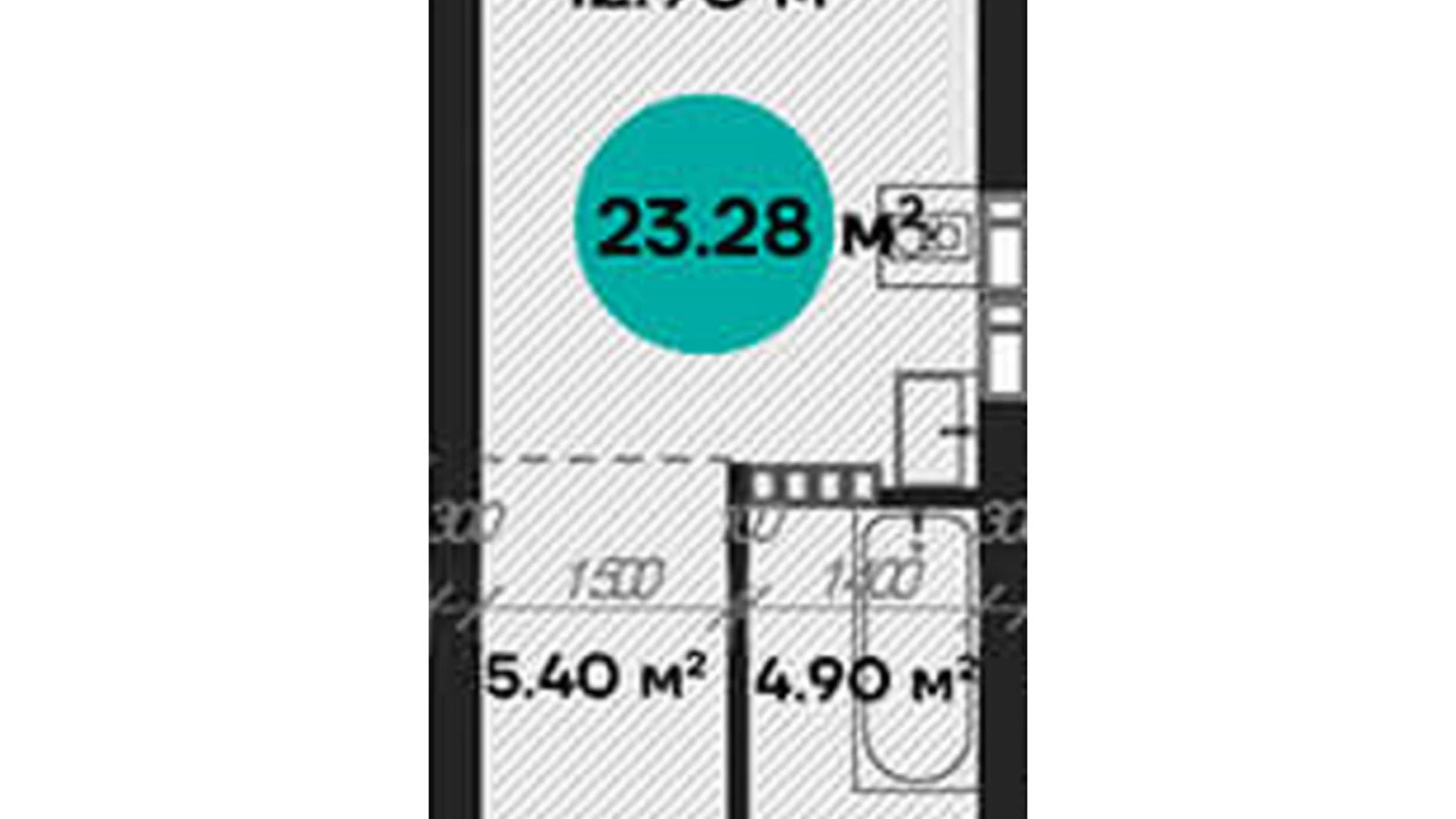 Продается 1-комнатная квартира 23.28 кв. м в Полтаве, ул. Шевченко, 58А - фото 2