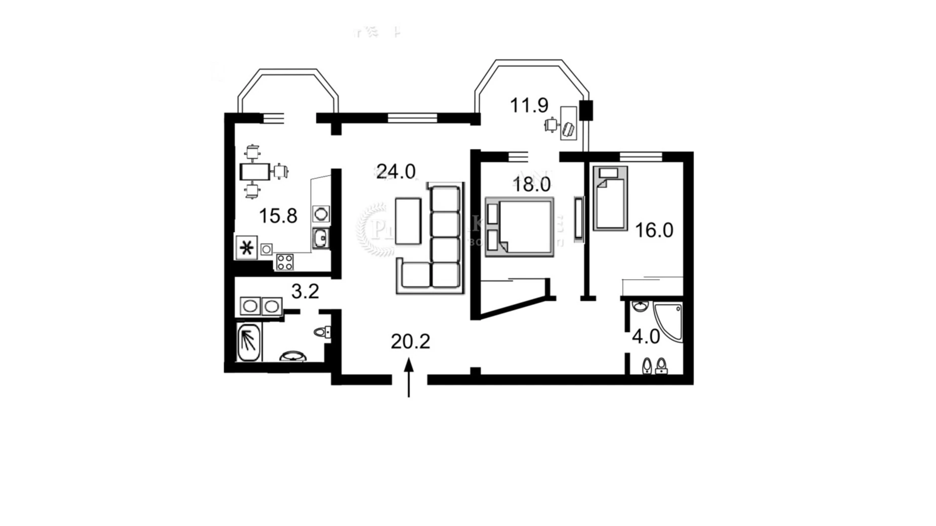 Продается 3-комнатная квартира 116.8 кв. м в Киеве, ул. Клиническая, 23-25 - фото 2