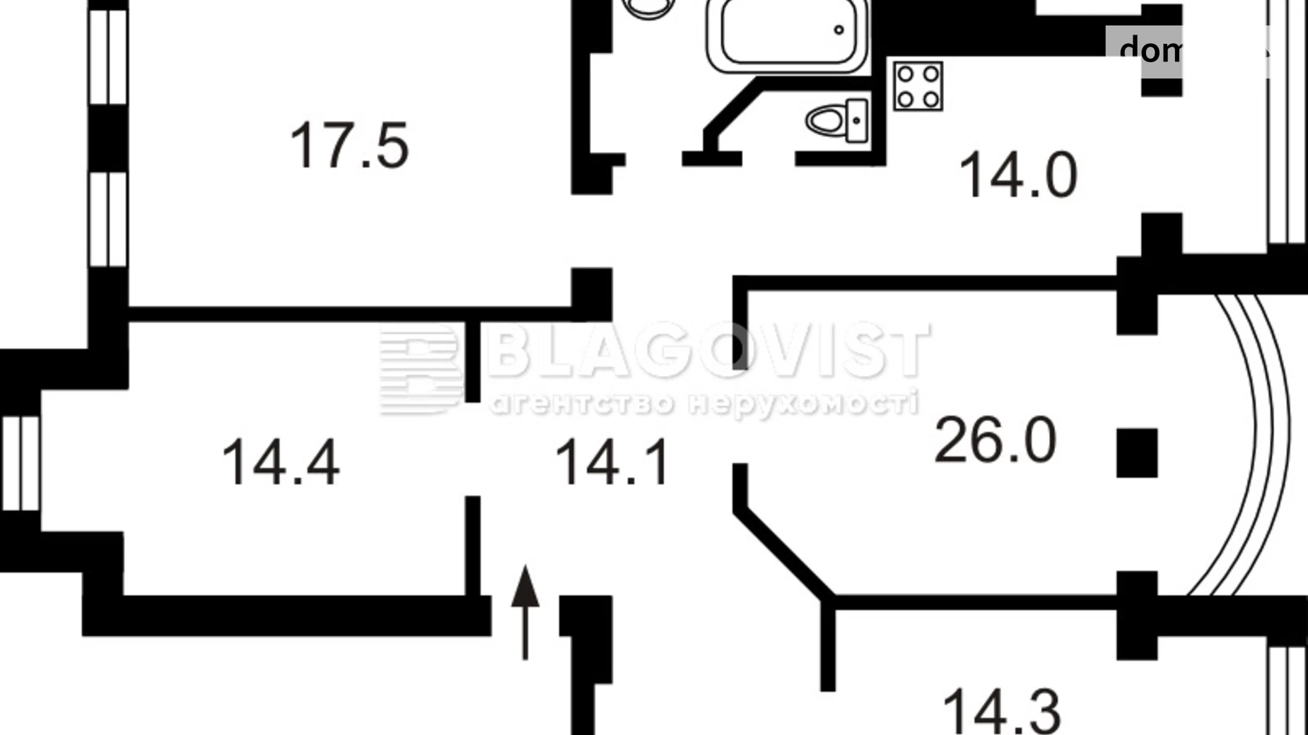 Продается 4-комнатная квартира 115 кв. м в Киеве, ул. Олеся Гончара, 67 - фото 2