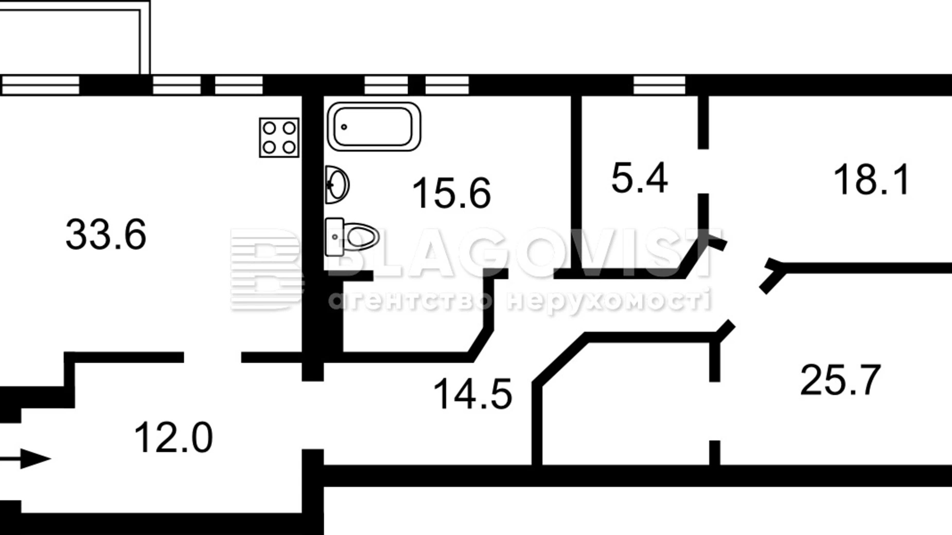 Продается 3-комнатная квартира 126 кв. м в Киеве, ул. Павловская, 18 - фото 2