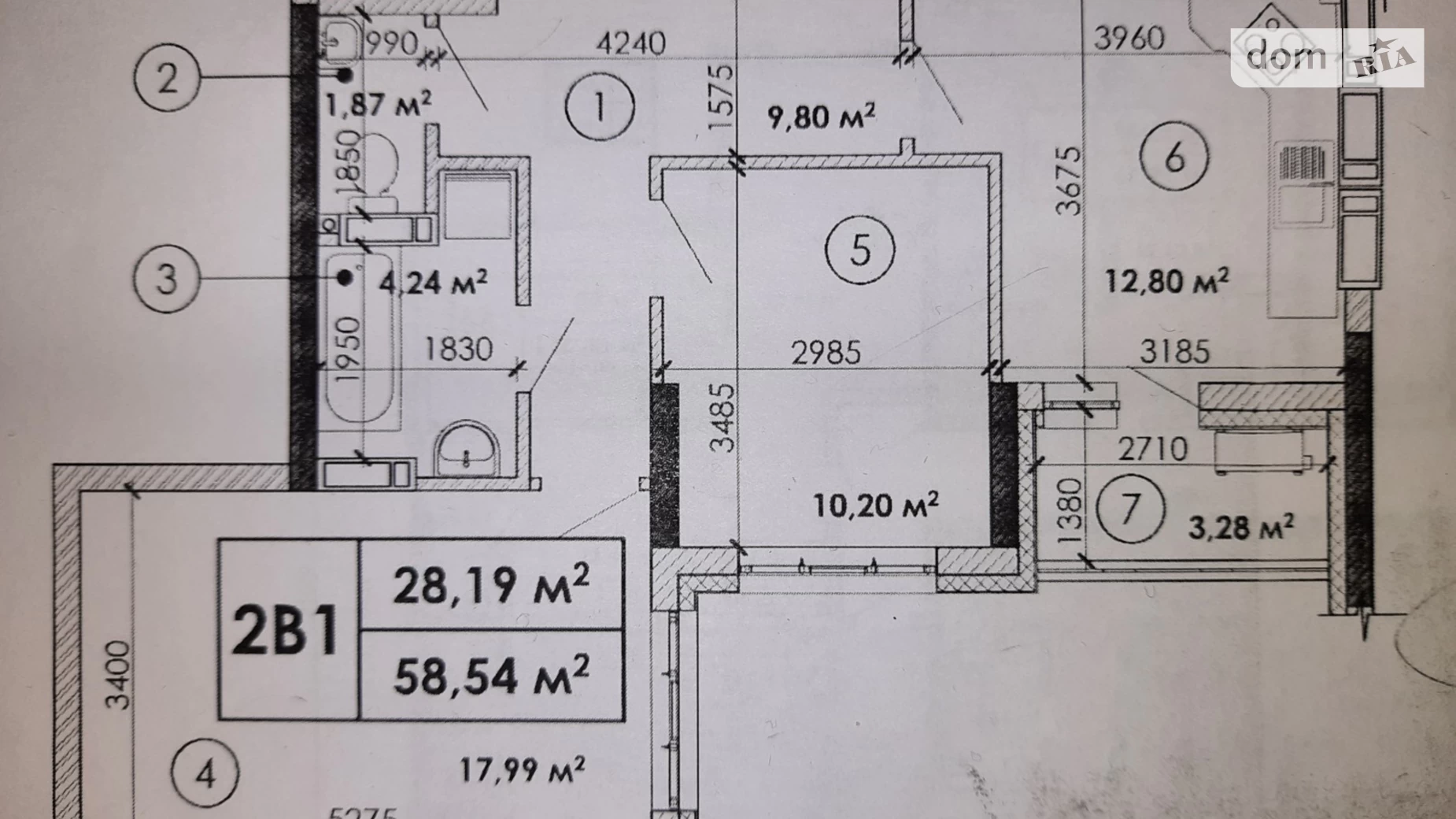 Продается 2-комнатная квартира 58.5 кв. м в Киеве, ул. Кадетский Гай, 10 - фото 2