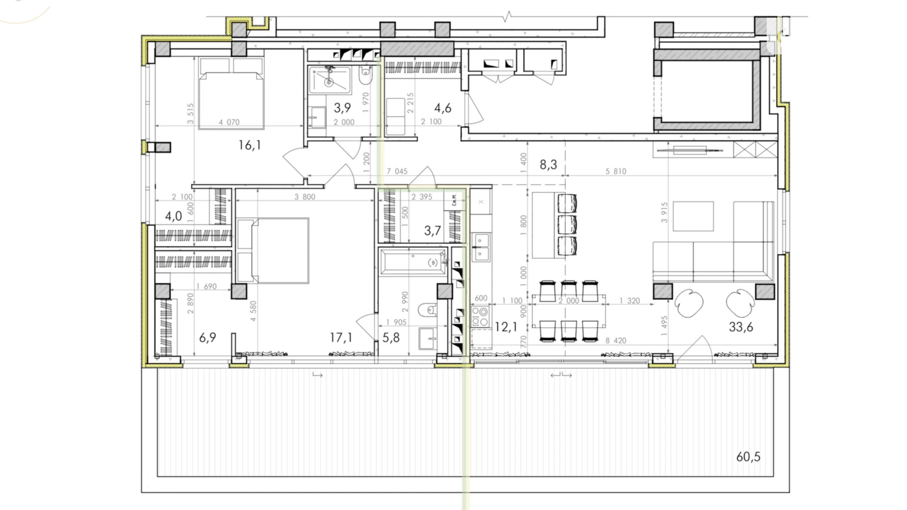Продається 3-кімнатна квартира 135 кв. м у Києві, вул. Нагірна, 16 - фото 3