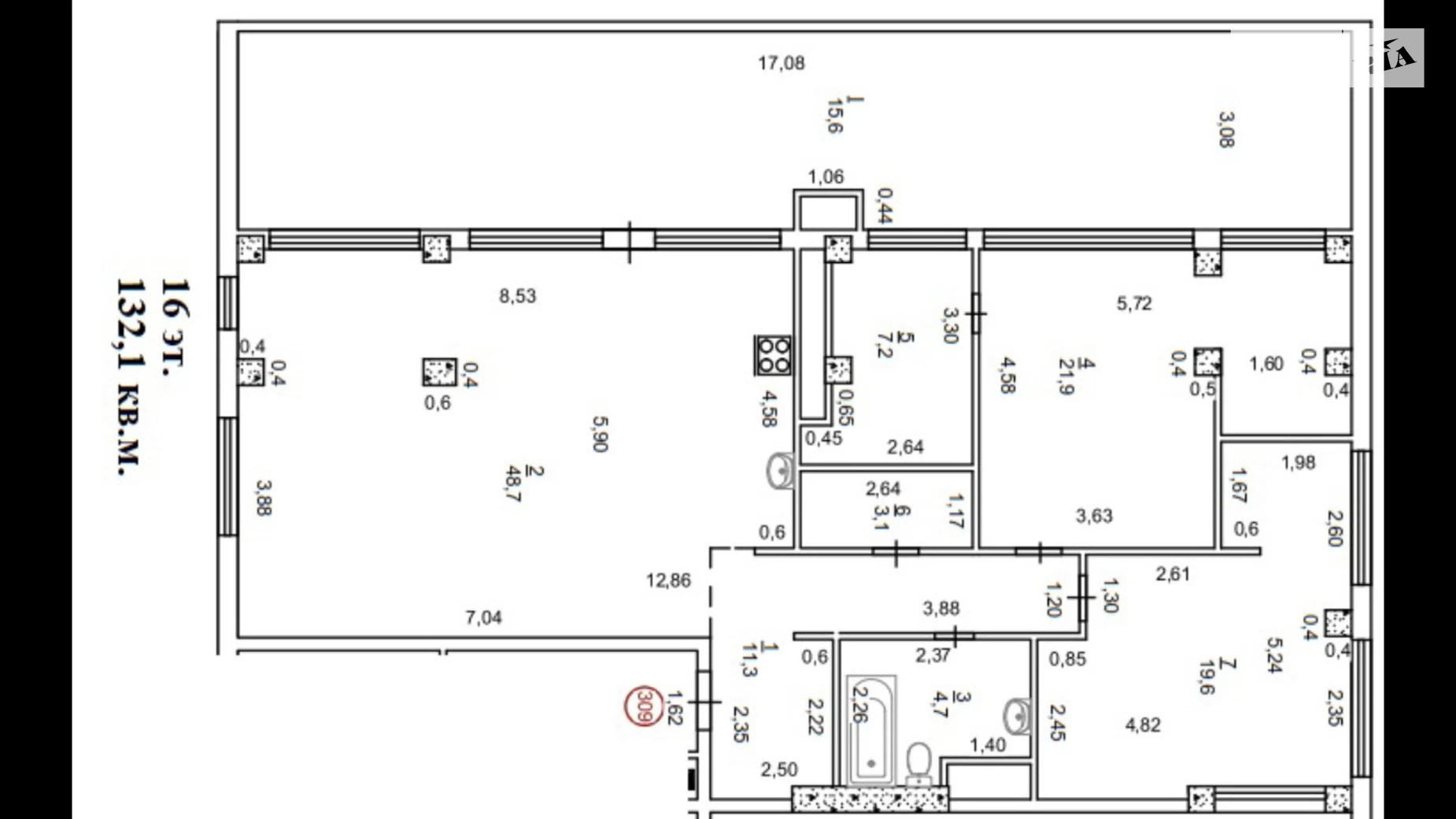 Продается 3-комнатная квартира 135 кв. м в Киеве, ул. Нагорная, 16 - фото 2