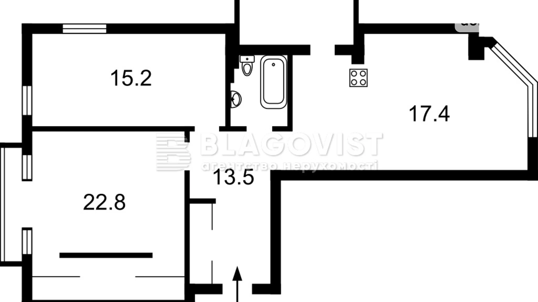 Продается 3-комнатная квартира 80.4 кв. м в Киеве, ул. Митрополита Василия Липковского(Урицкого), 33А - фото 2