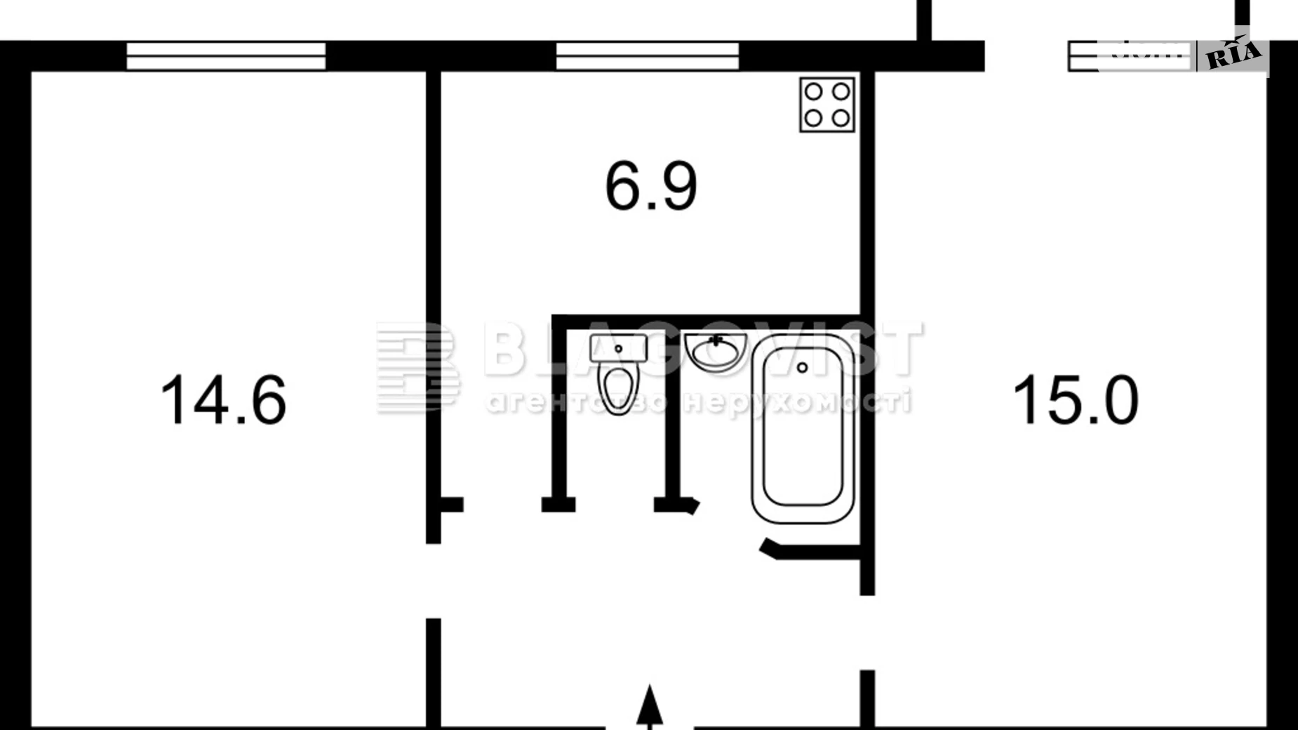 Продается 2-комнатная квартира 45 кв. м в Киеве, ул. Рыбальская, 11 - фото 2