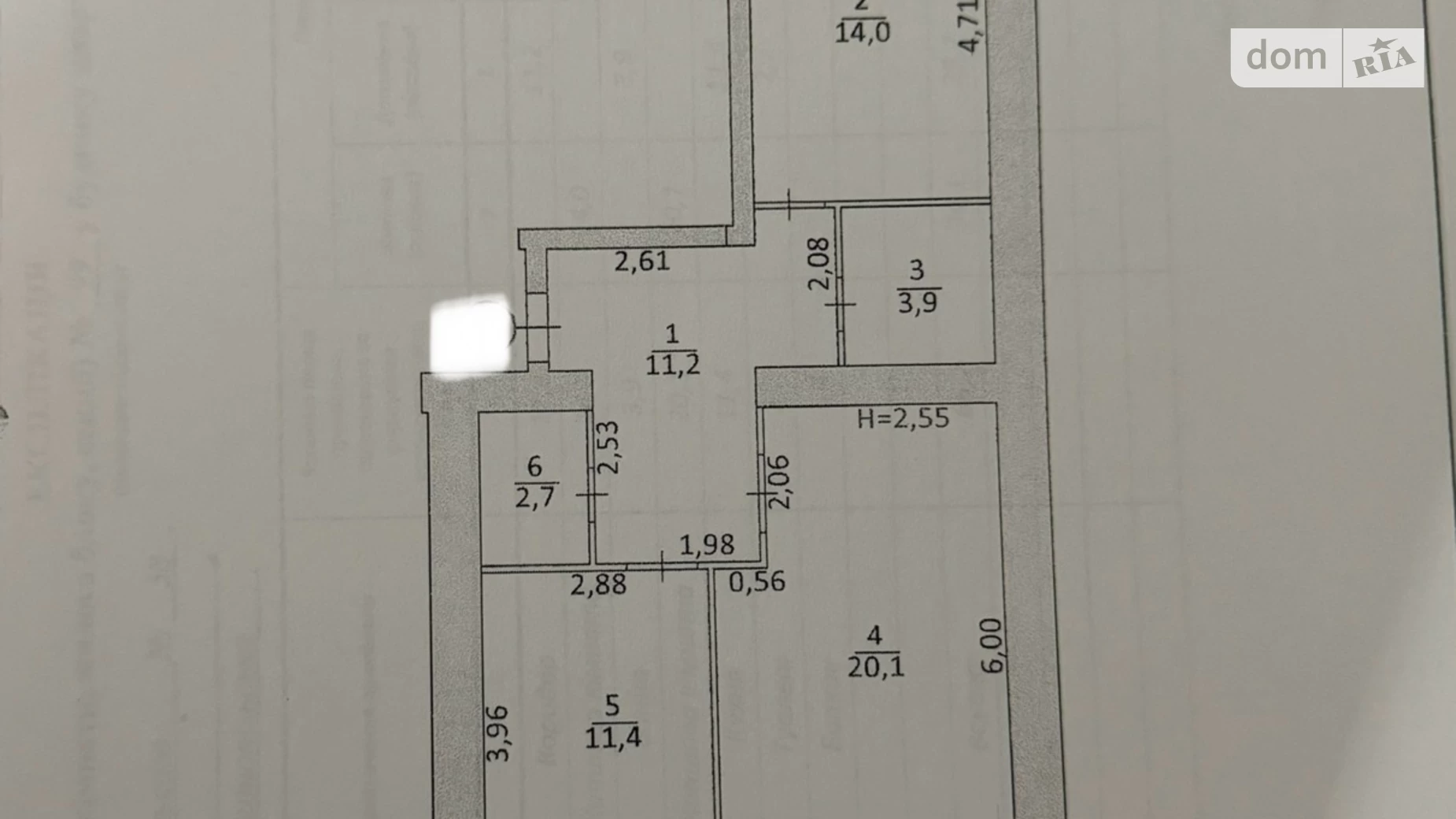 2-комнатная квартира 66.7 кв. м в Тернополе, пер. Генерала Мирона Тарнавского, 38 - фото 35