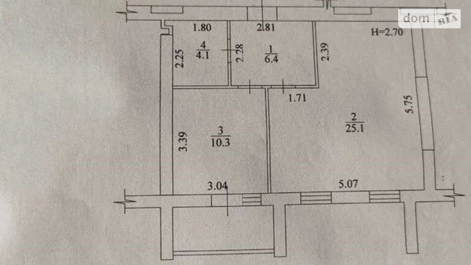 Продается 1-комнатная квартира 47 кв. м в Харькове, ул. Мира, 51 - фото 4