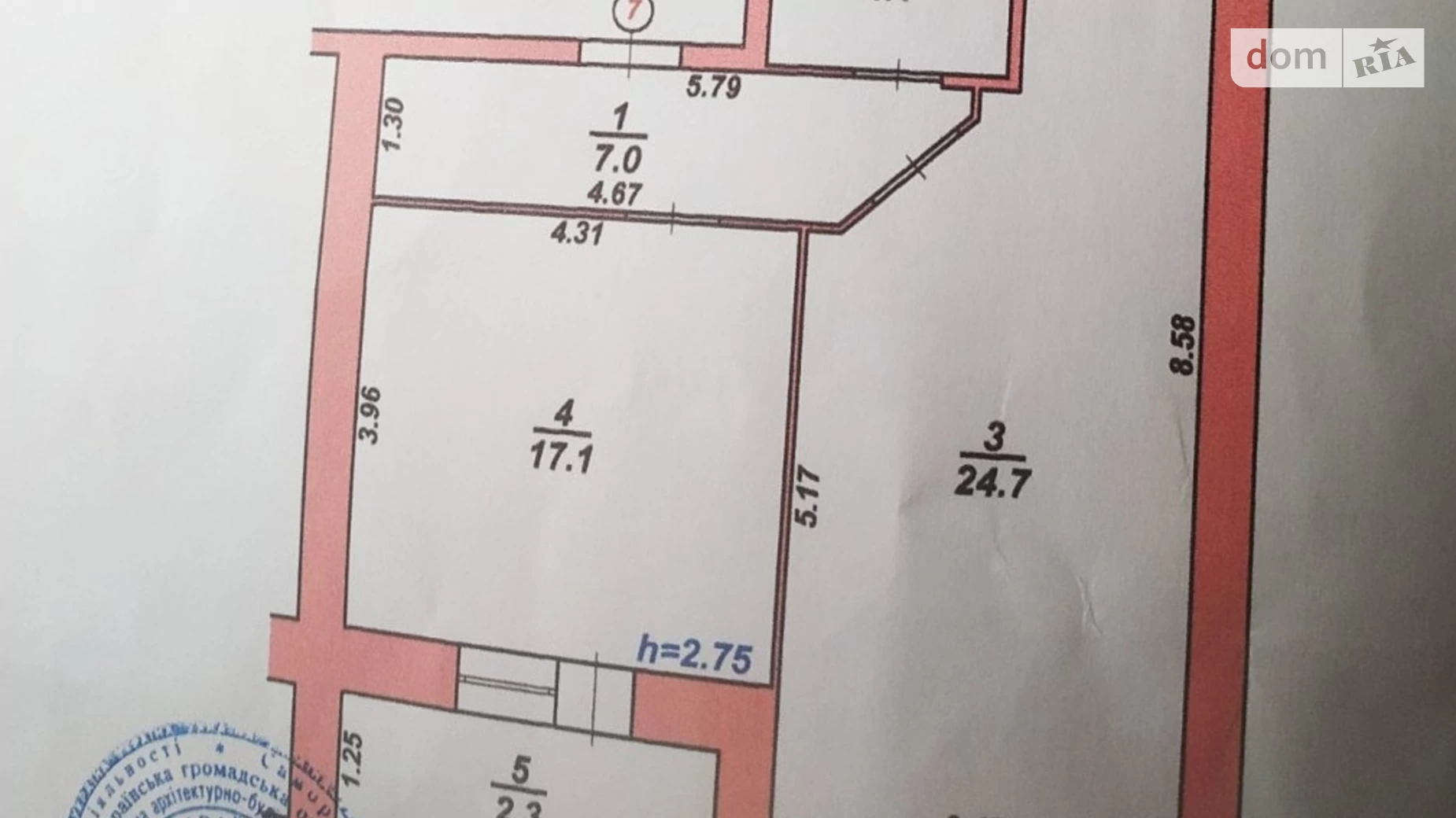 Продається 1-кімнатна квартира 55.2 кв. м у Хмельницькому, вул. Січових Стрільців, 5/1 - фото 3