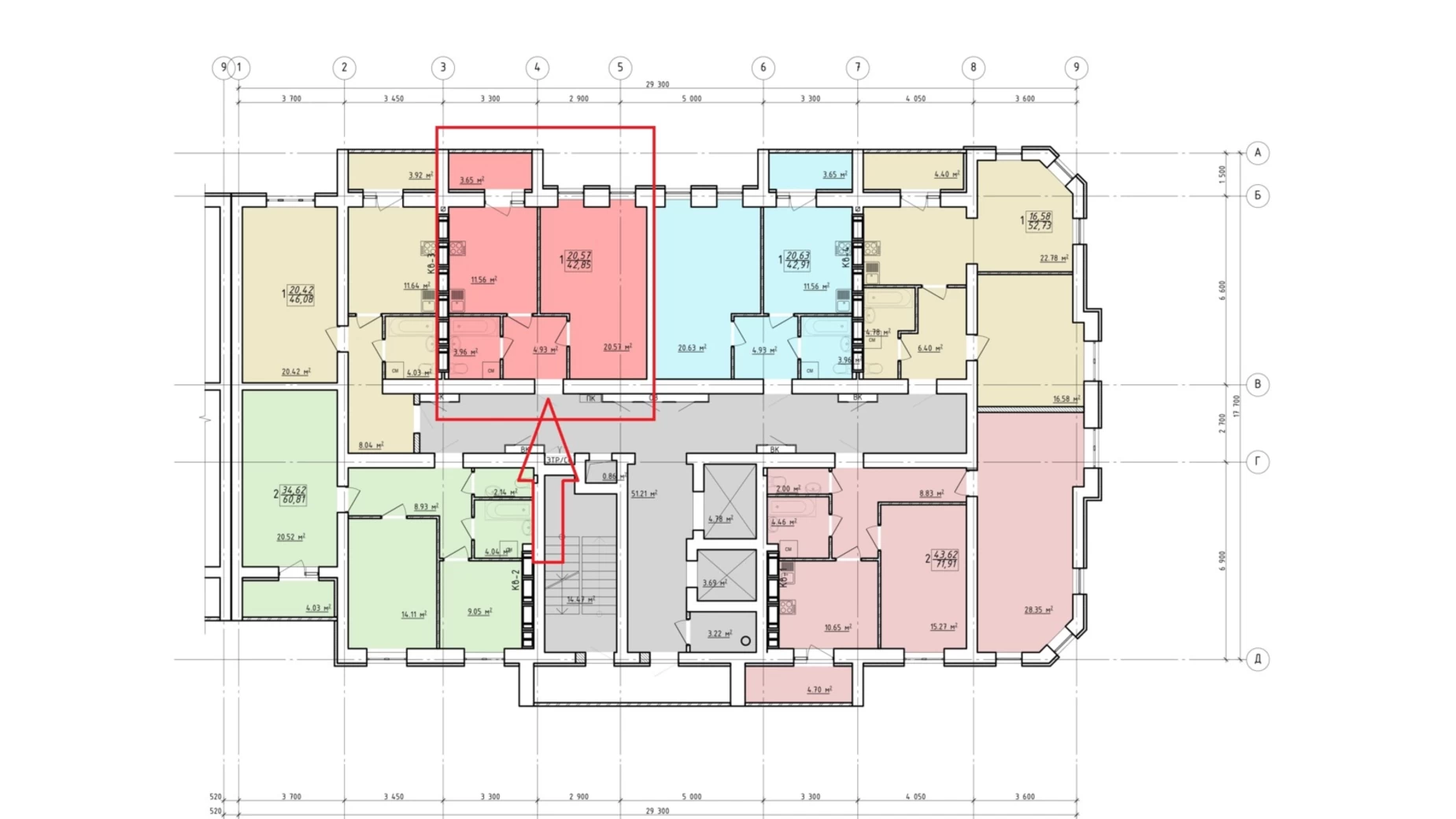 Продается 1-комнатная квартира 42.85 кв. м в Харькове, ул. Заливная, 10 - фото 2