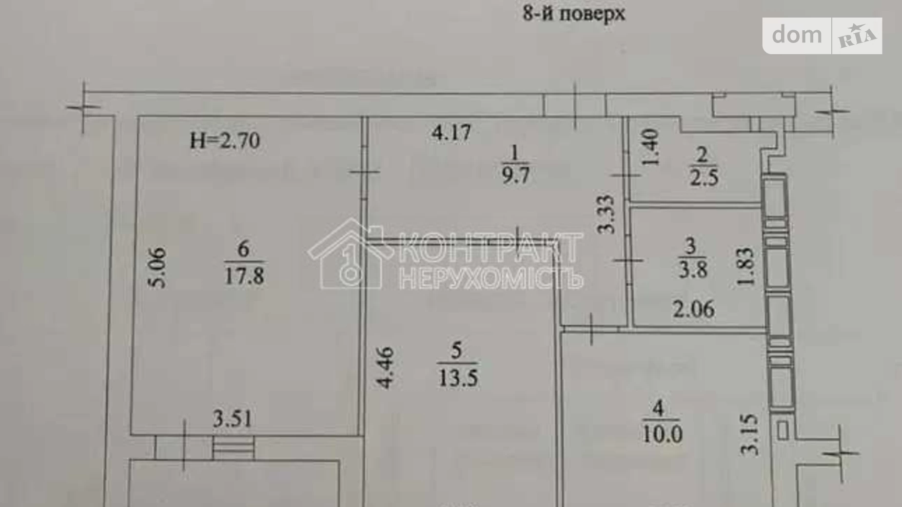 Продается 2-комнатная квартира 61 кв. м в Харькове, ул. Борткевича - фото 3