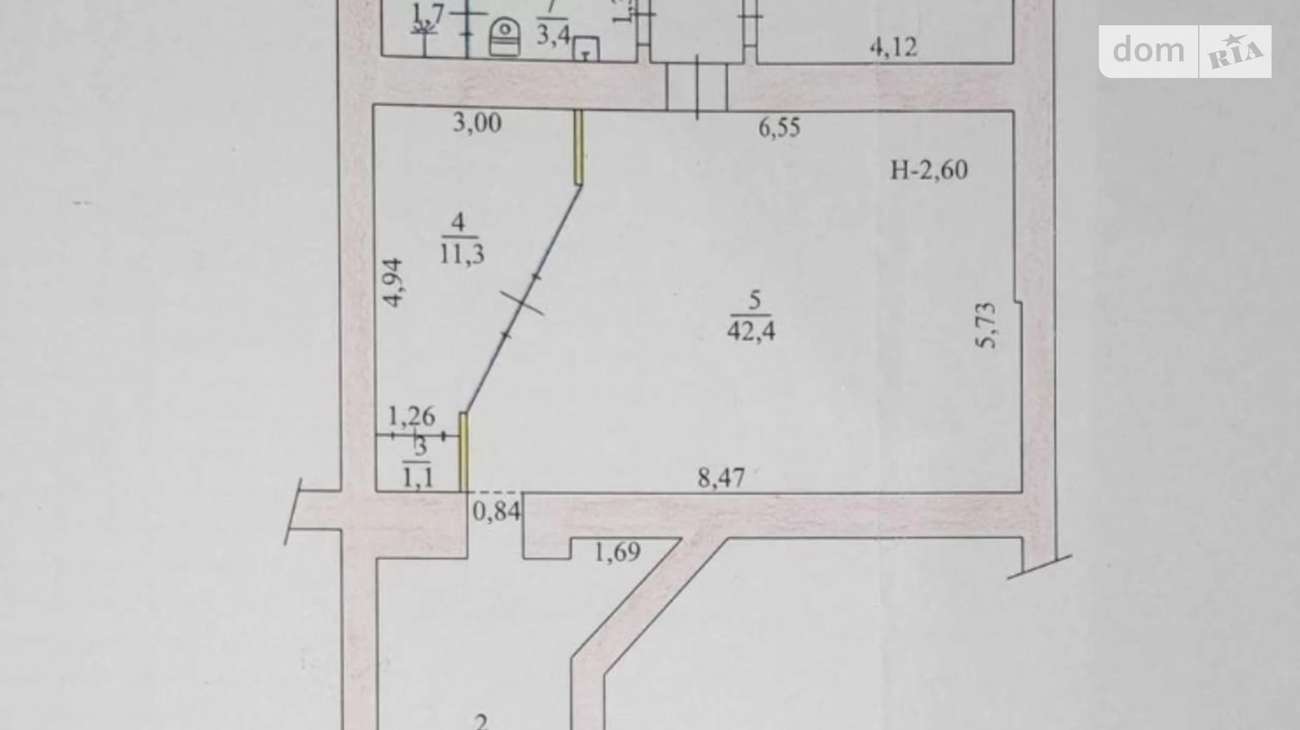 Продается помещения свободного назначения 120.4 кв. м в 13-этажном здании, цена: 80000 $ - фото 2