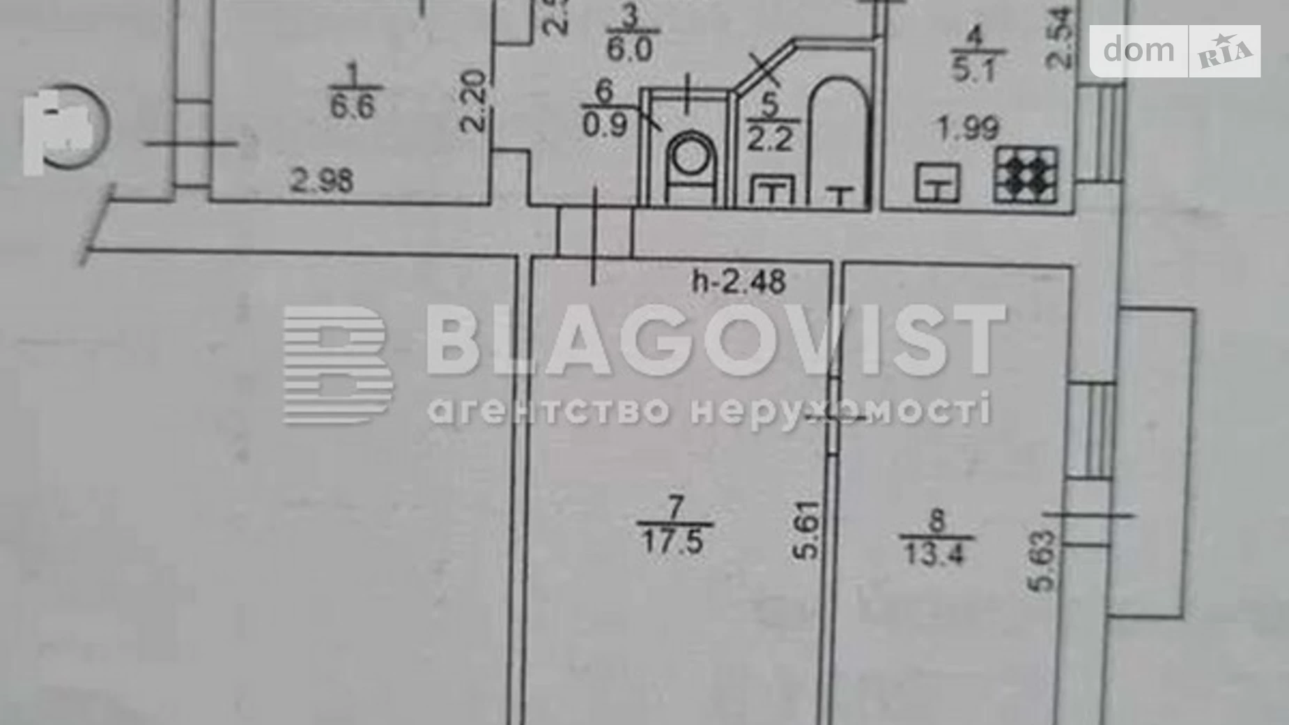 Продается 2-комнатная квартира 56 кв. м в Киеве, просп. Берестейский(Победы), 98/2 - фото 3