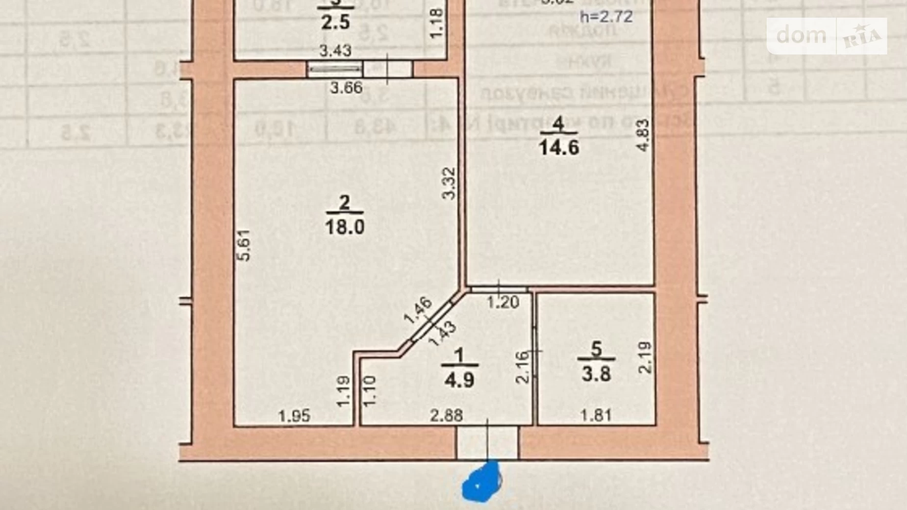 Продается 1-комнатная квартира 44 кв. м в Хмельницком, ул. Кармелюка - фото 6