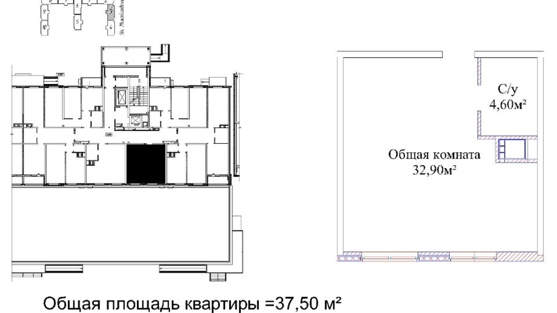 Продається 1-кімнатна квартира 37 кв. м у Одесі, вул. Михайлівська, 8 - фото 4