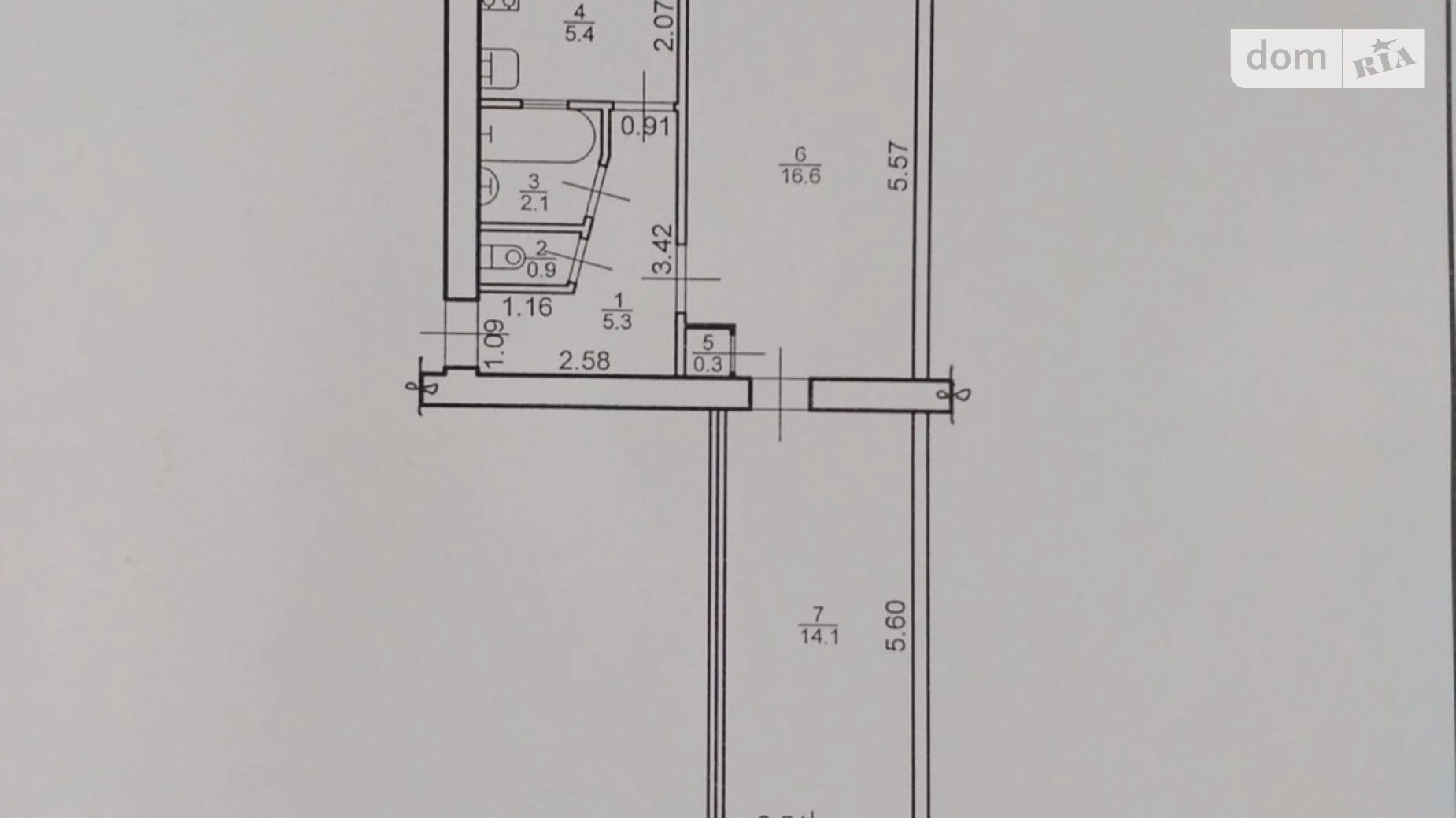 Продается 2-комнатная квартира 45.6 кв. м в Ивано-Франковске, ул. Вячеслава Черновола, 98 - фото 2