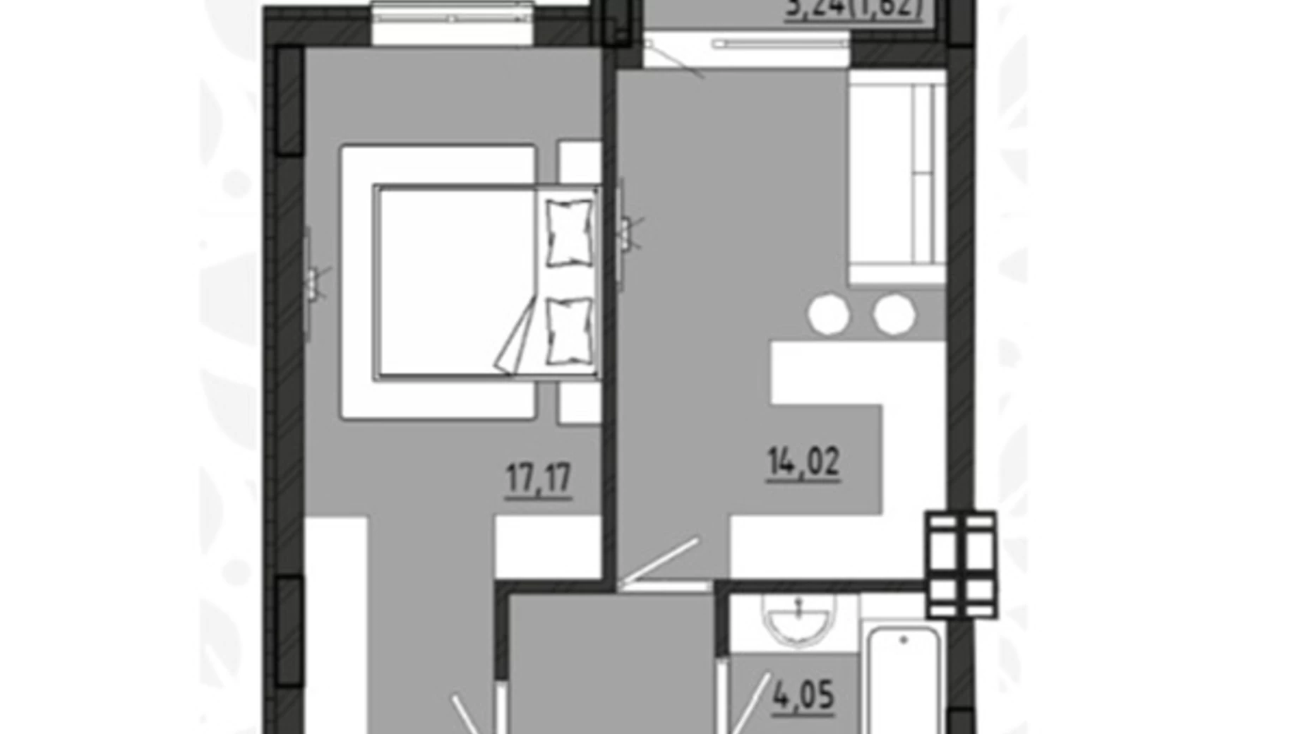 Продається 1-кімнатна квартира 45 кв. м у Фонтанці, вул. Чехова, 1/11 - фото 3