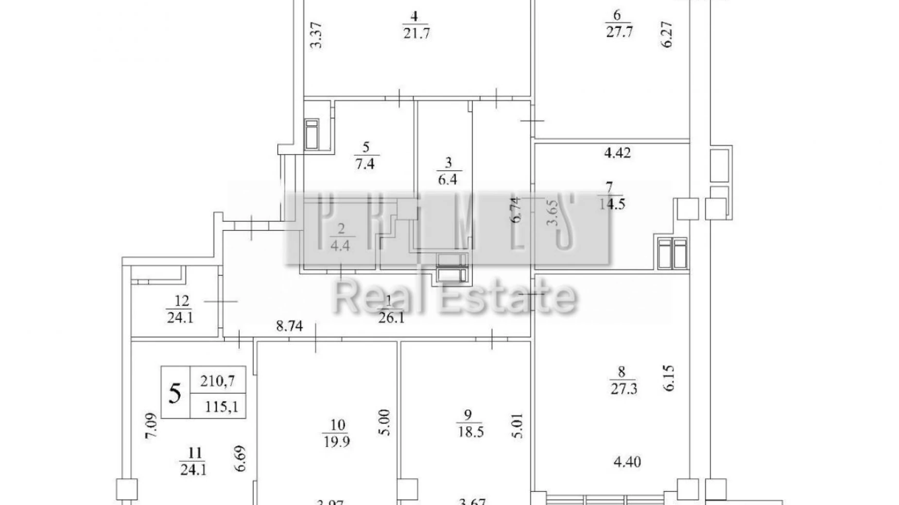 Продается 6-комнатная квартира 174 кв. м в Киеве, ул. Иоанна Павла II(Патриса Лумумбы), 6/1 - фото 2