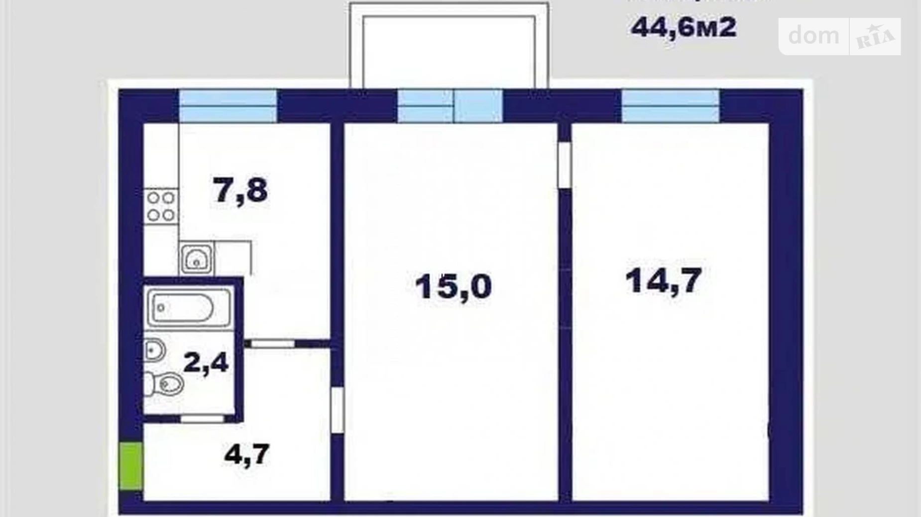 Продается 2-комнатная квартира 45 кв. м в Киеве, ул. Вышгородская, 48А - фото 2