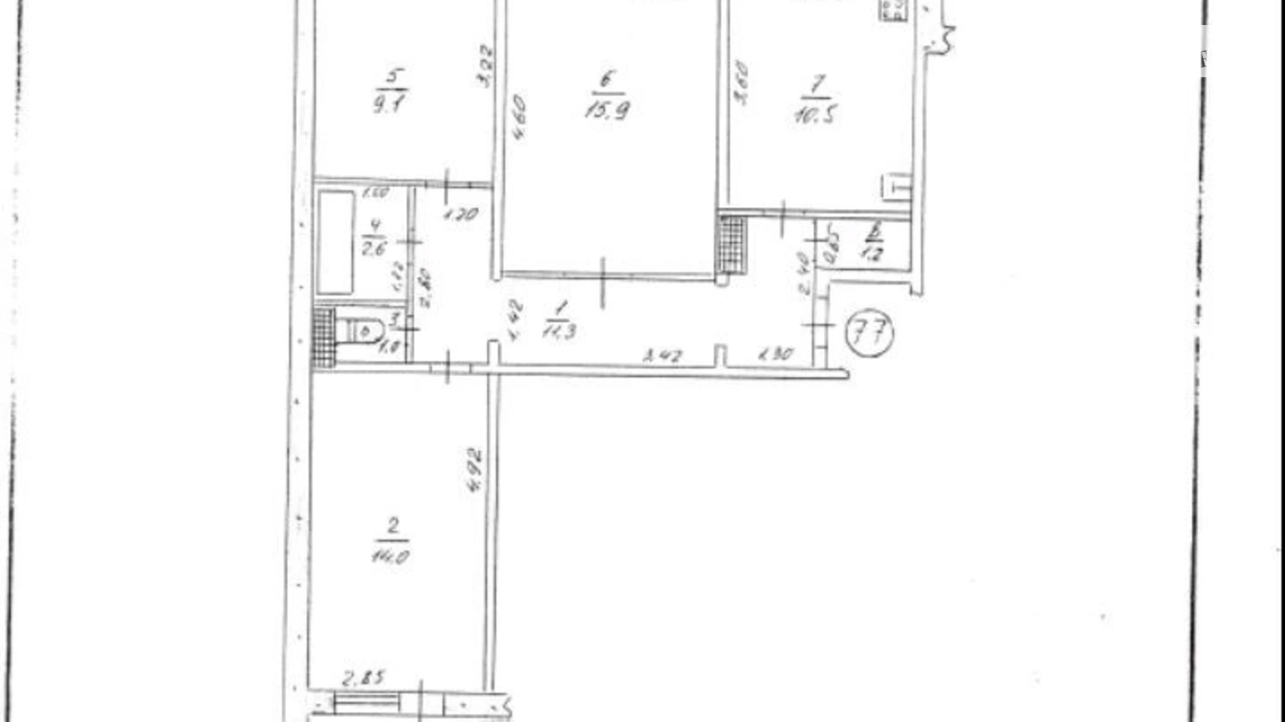 Продается 3-комнатная квартира 67 кв. м в Хмельницком, Львовское шоссе - фото 11