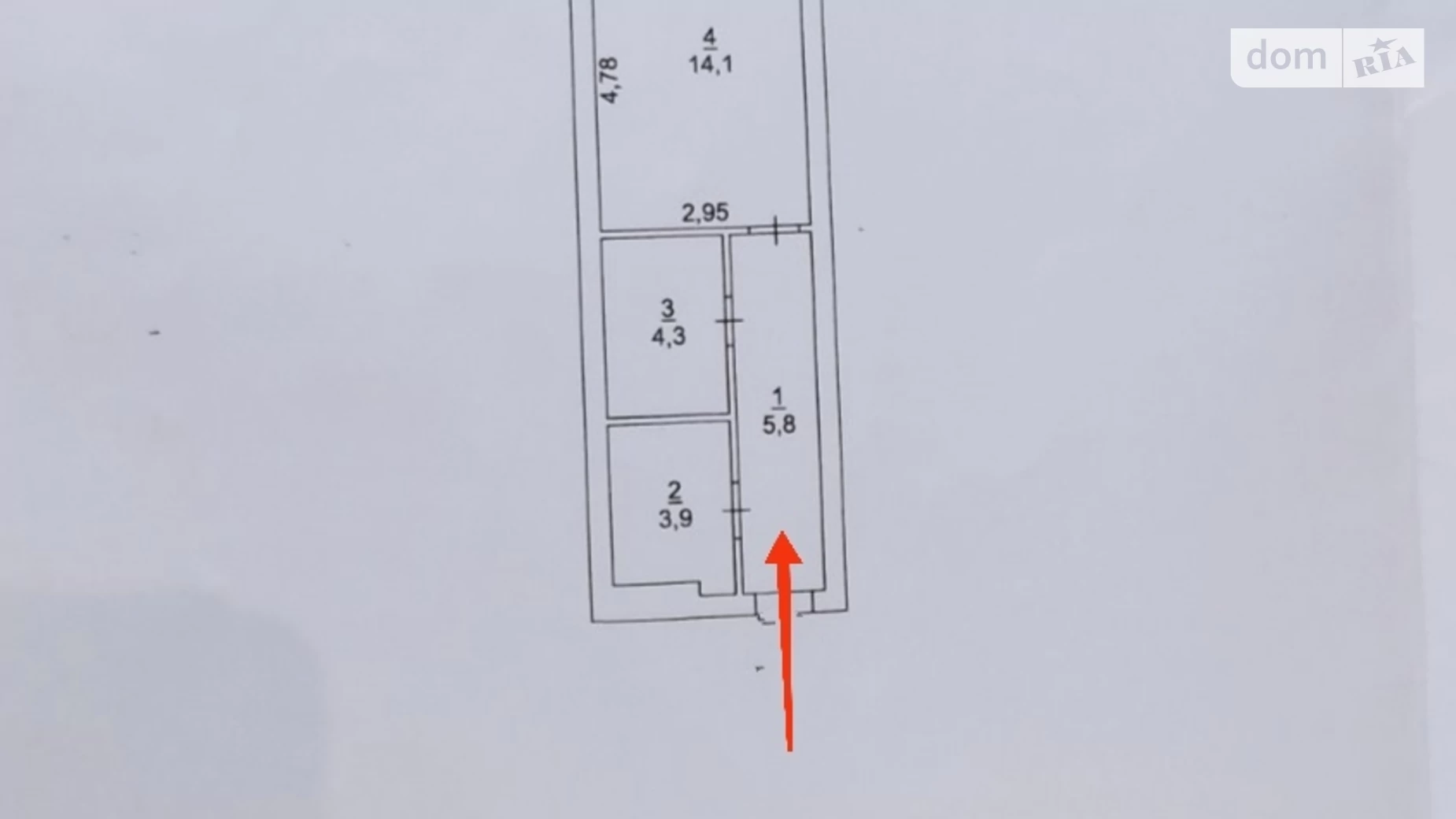 Продается 1-комнатная квартира 28.4 кв. м в Одессе, ул. Боровского Николая, 1/17 корпус 3 - фото 4