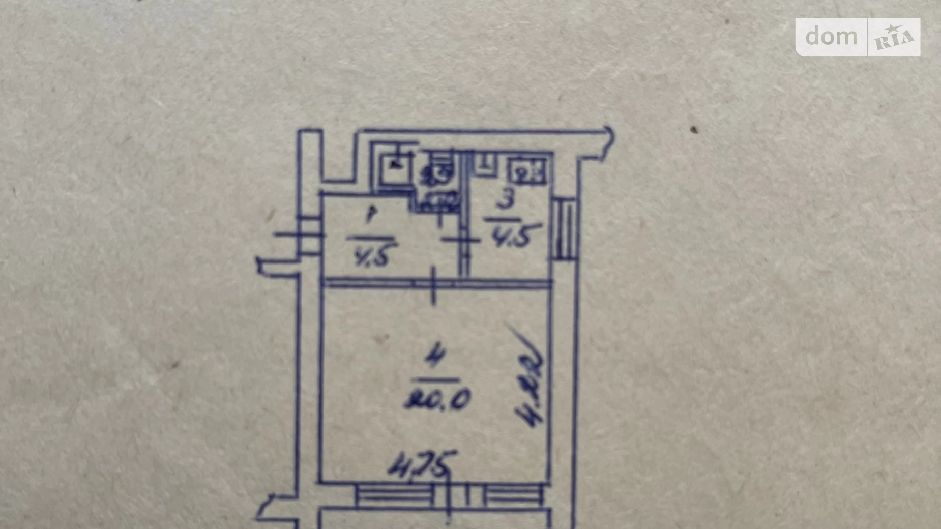 Продается 1-комнатная квартира 31.2 кв. м в Киеве, ул. Мостицкая, 6 - фото 3