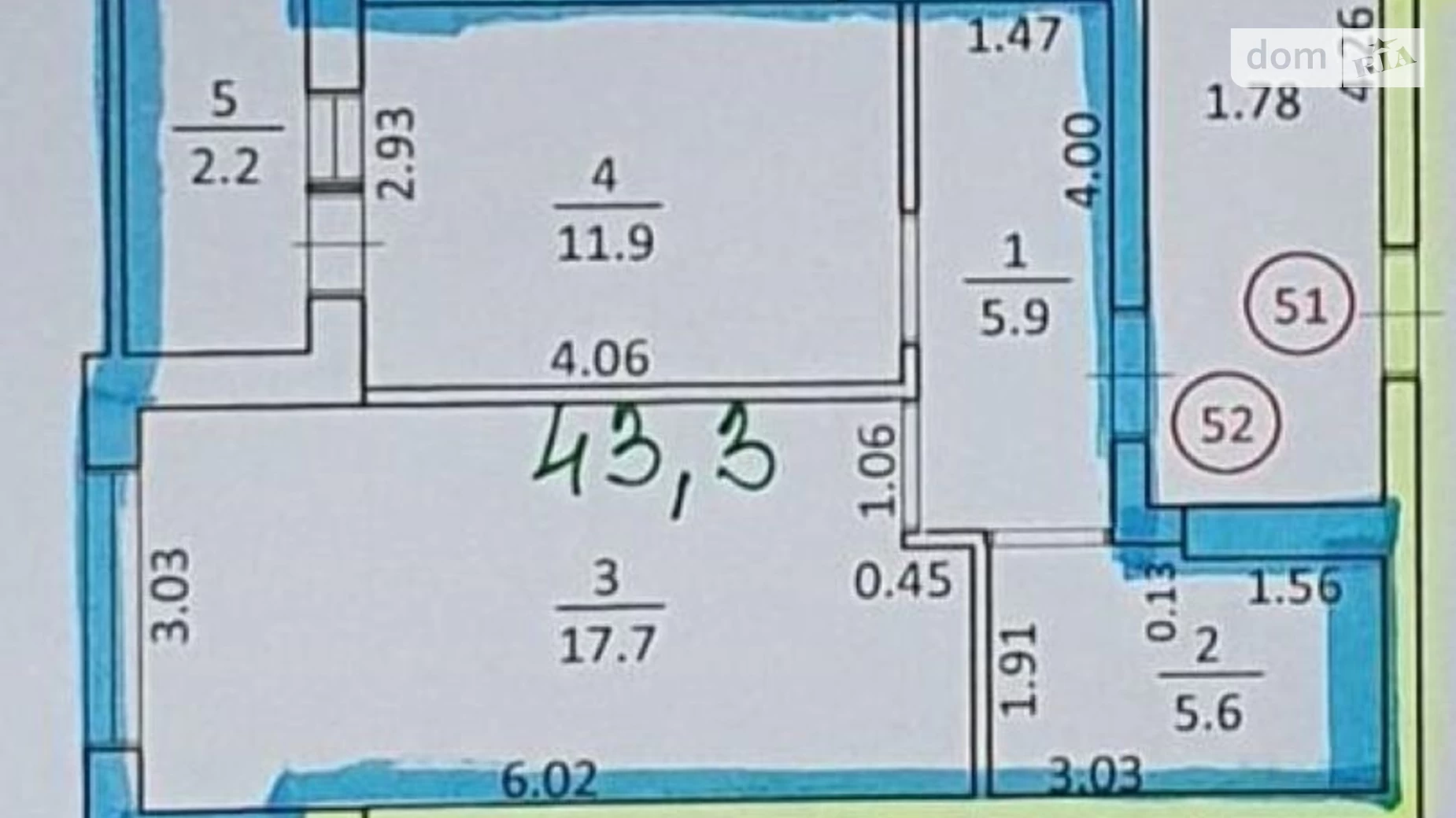 Продається 1-кімнатна квартира 43.3 кв. м у Львові, вул. Щирецька, 30 - фото 2