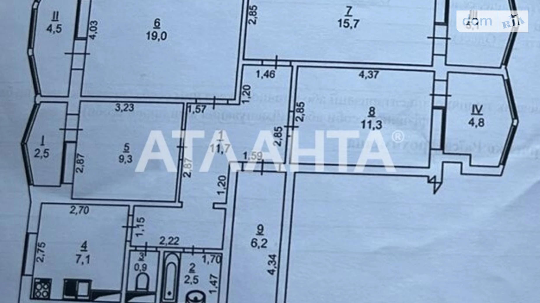 Продається 4-кімнатна квартира 100.6 кв. м у Одесі, вул. Академіка Вільямса - фото 2