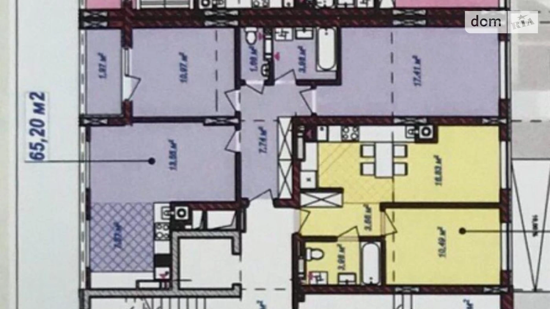 Продается 2-комнатная квартира 65 кв. м в Львове, ул. Вулецкая - фото 2