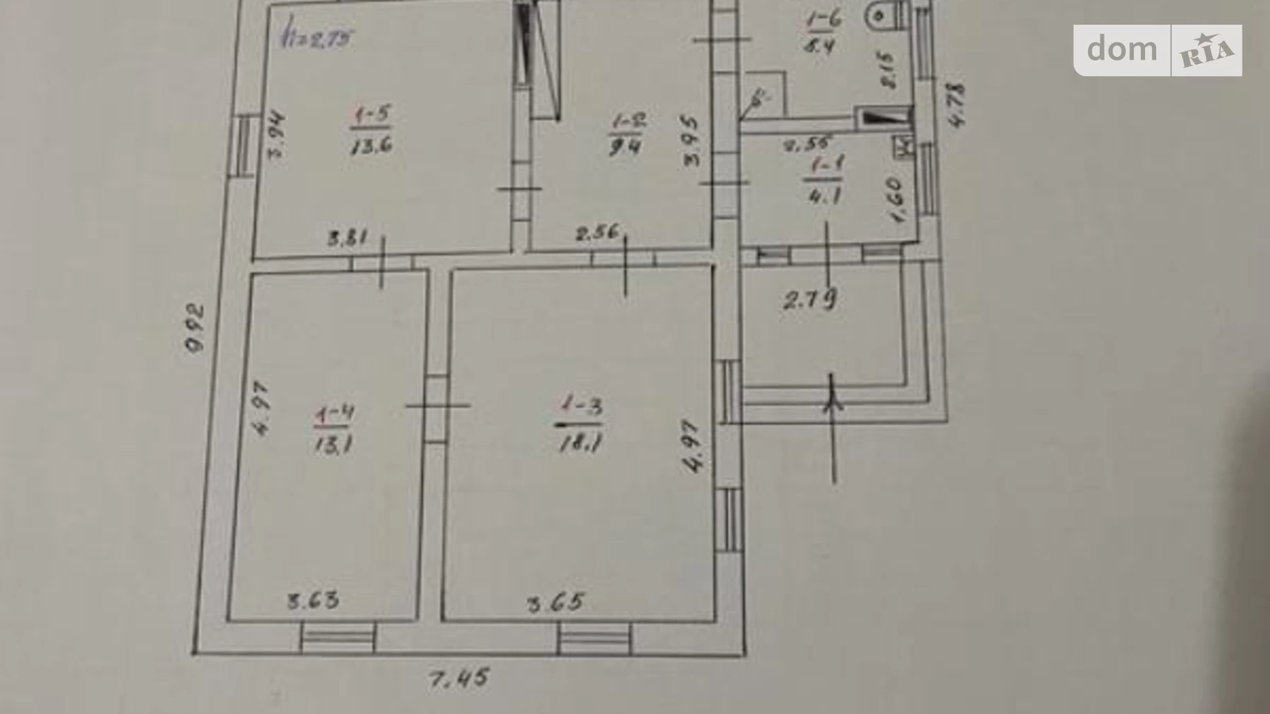 Продается одноэтажный дом 75 кв. м с участком, цена: 18000 $ - фото 2