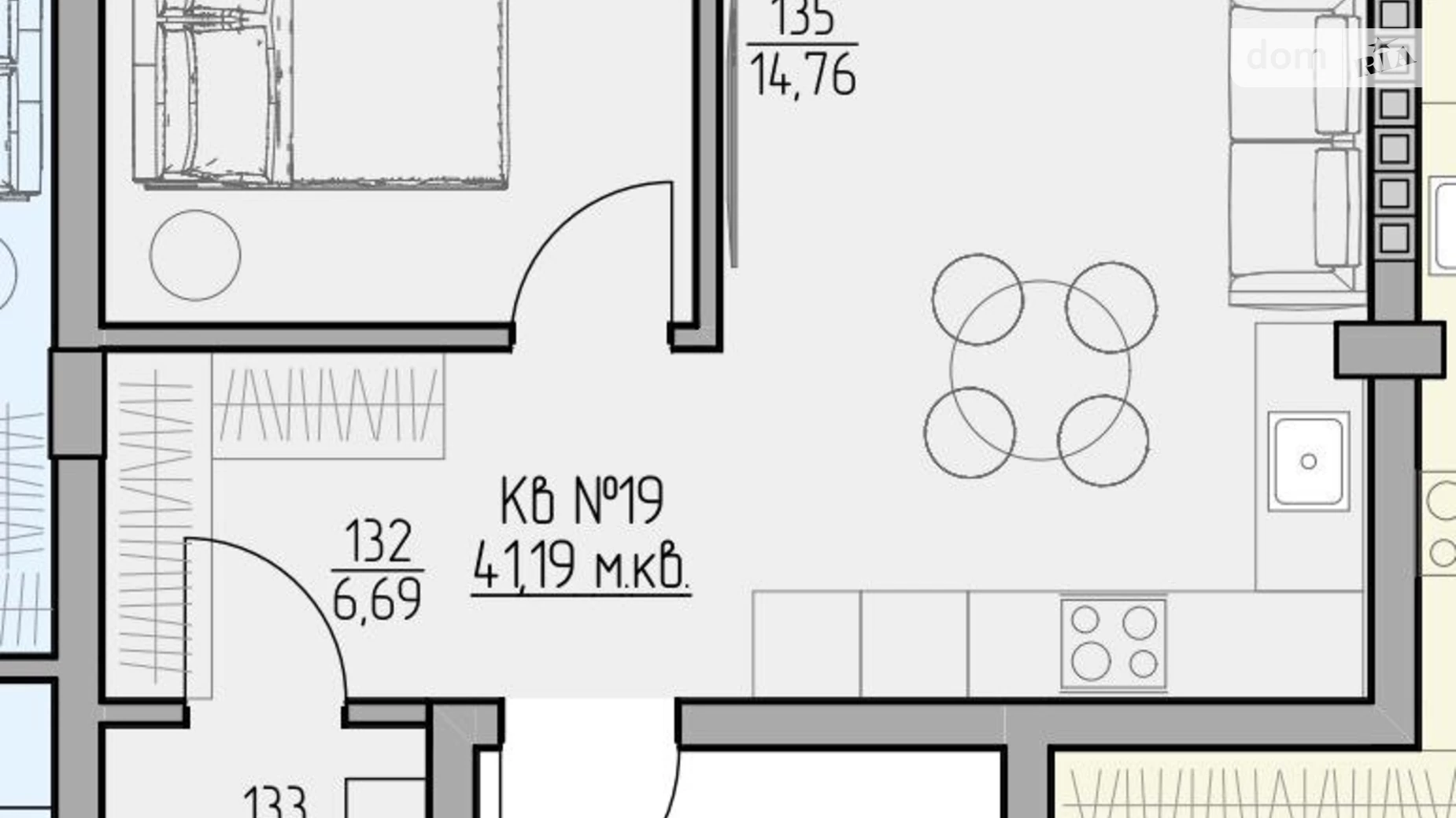 Продається 1-кімнатна квартира 43 кв. м у Ужгороді, вул. Собранецька, 86 - фото 6