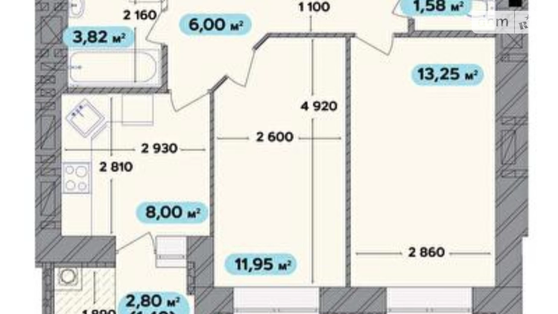 Продается 2-комнатная квартира 47 кв. м в Хмельницком, ул. Нижняя Береговая - фото 4