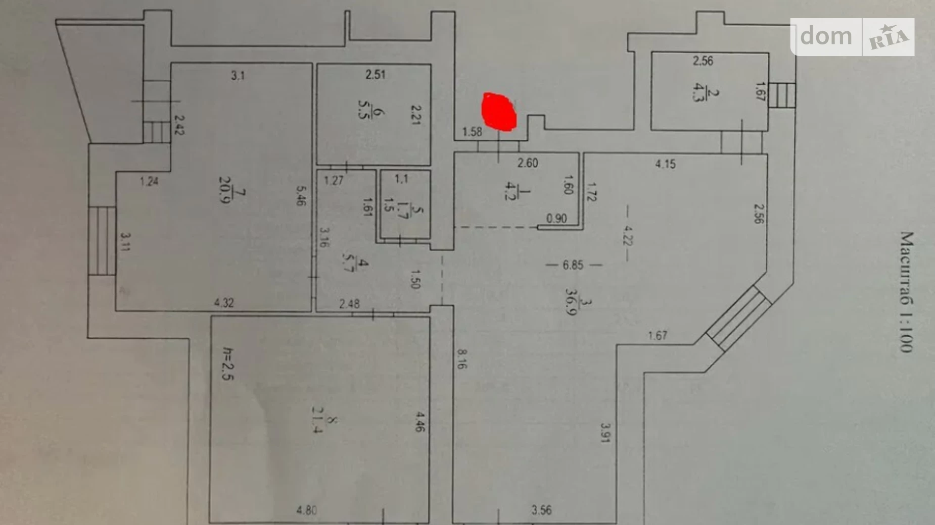 Продається 2-кімнатна квартира 105.8 кв. м у, цена: 120000 $ - фото 2