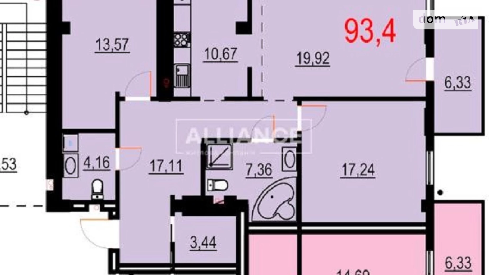 Продається 3-кімнатна квартира 93.4 кв. м у Івано-Франківську, вул. Левицького Романа, 17Г - фото 5