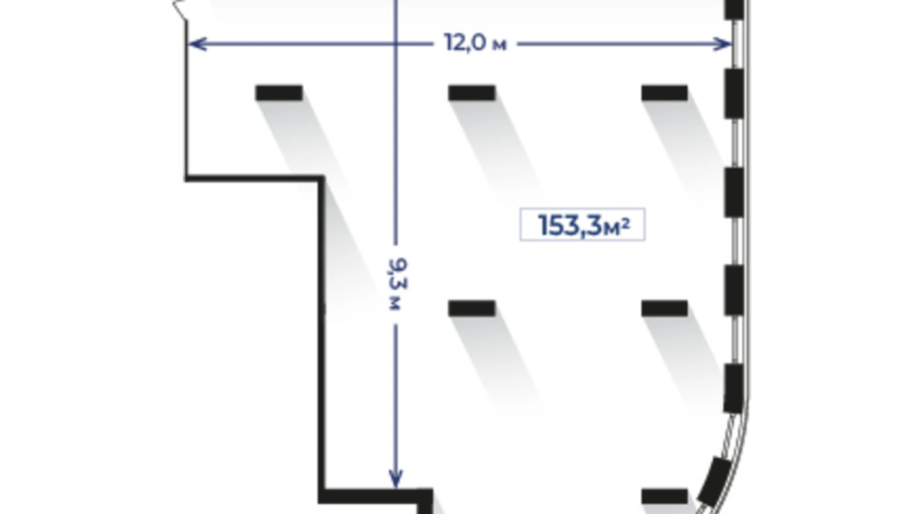 Продается офис 153.6 кв. м в бизнес-центре, цена: 176640 $ - фото 2