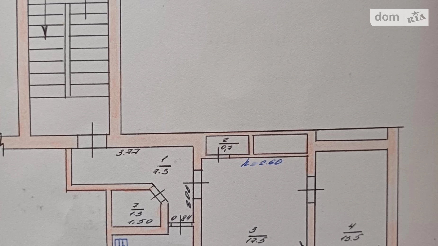 Продается 2-комнатная квартира 47.6 кв. м в, цена: 14000 $ - фото 3