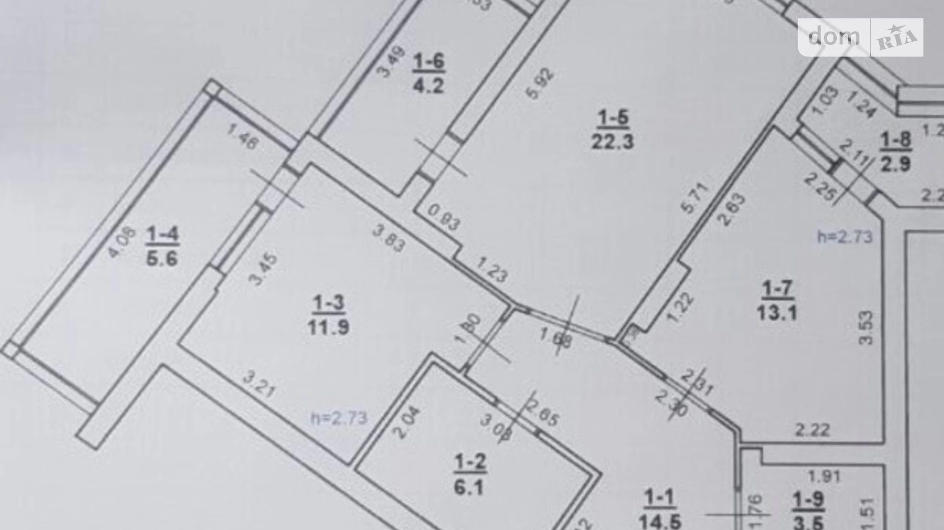 Продається 2-кімнатна квартира 89.2 кв. м у Хмельницькому, вул. Степана Бандери, 2/1А - фото 2