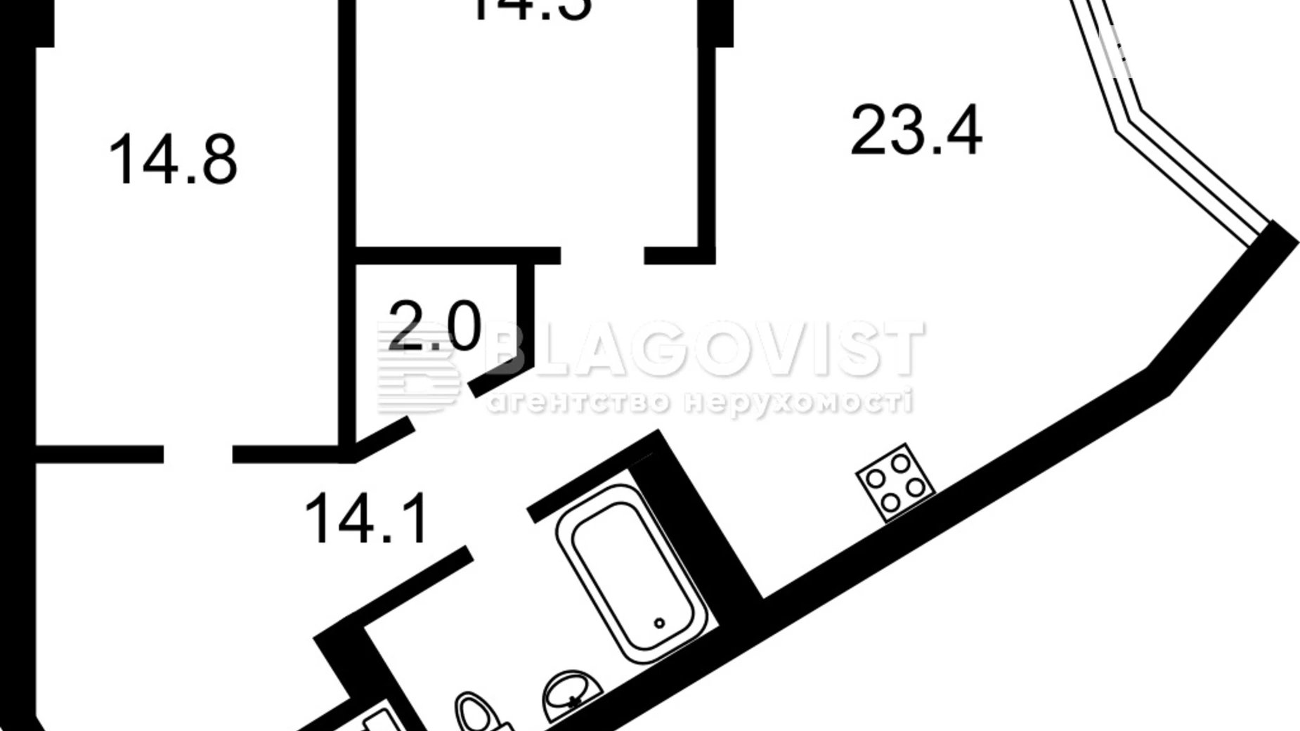 Сдается в аренду офис 80 кв. м в бизнес-центре, цена: 1400 $ - фото 2