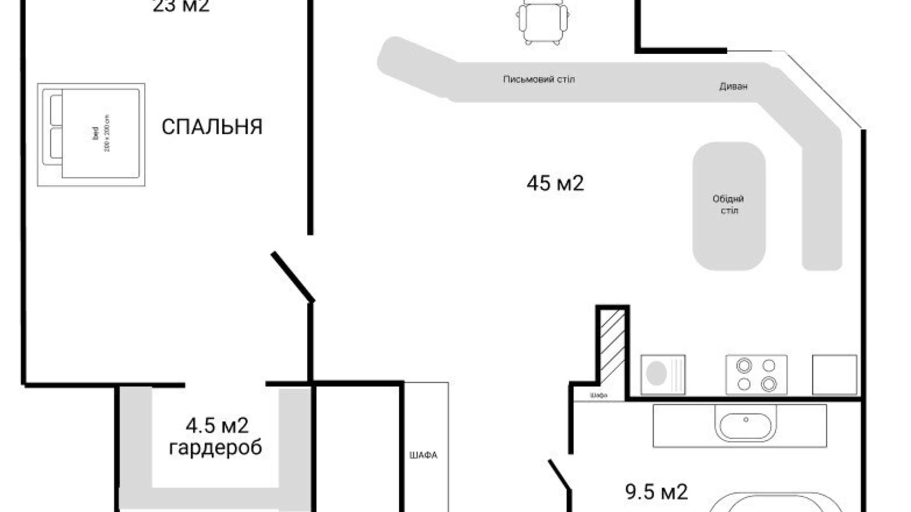 Здається в оренду 2-кімнатна квартира 86 кв. м у Києві, вул. Митрополита Василя Липківського(Урицького), 18 - фото 2