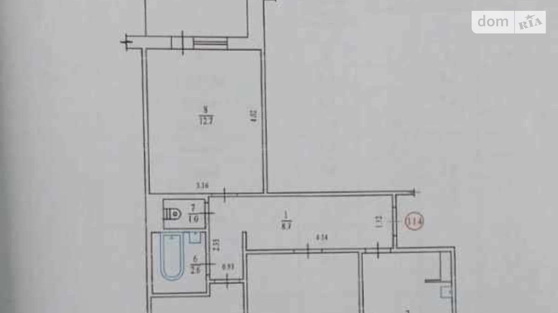 Продается 3-комнатная квартира 66.3 кв. м в Полтаве, бул. Победоносцева Юрия, 4 корпус 3 - фото 2