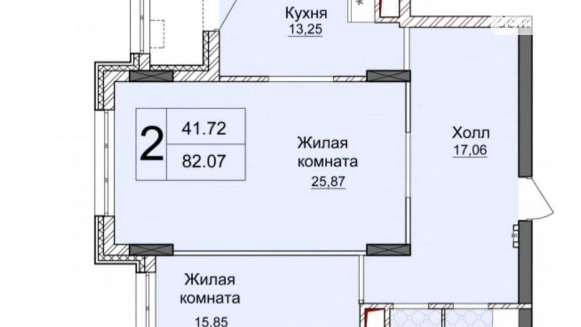 Продається 3-кімнатна квартира 85 кв. м у Києві, вул. Андрія Верхогляда(Драгомирова), 17 - фото 2