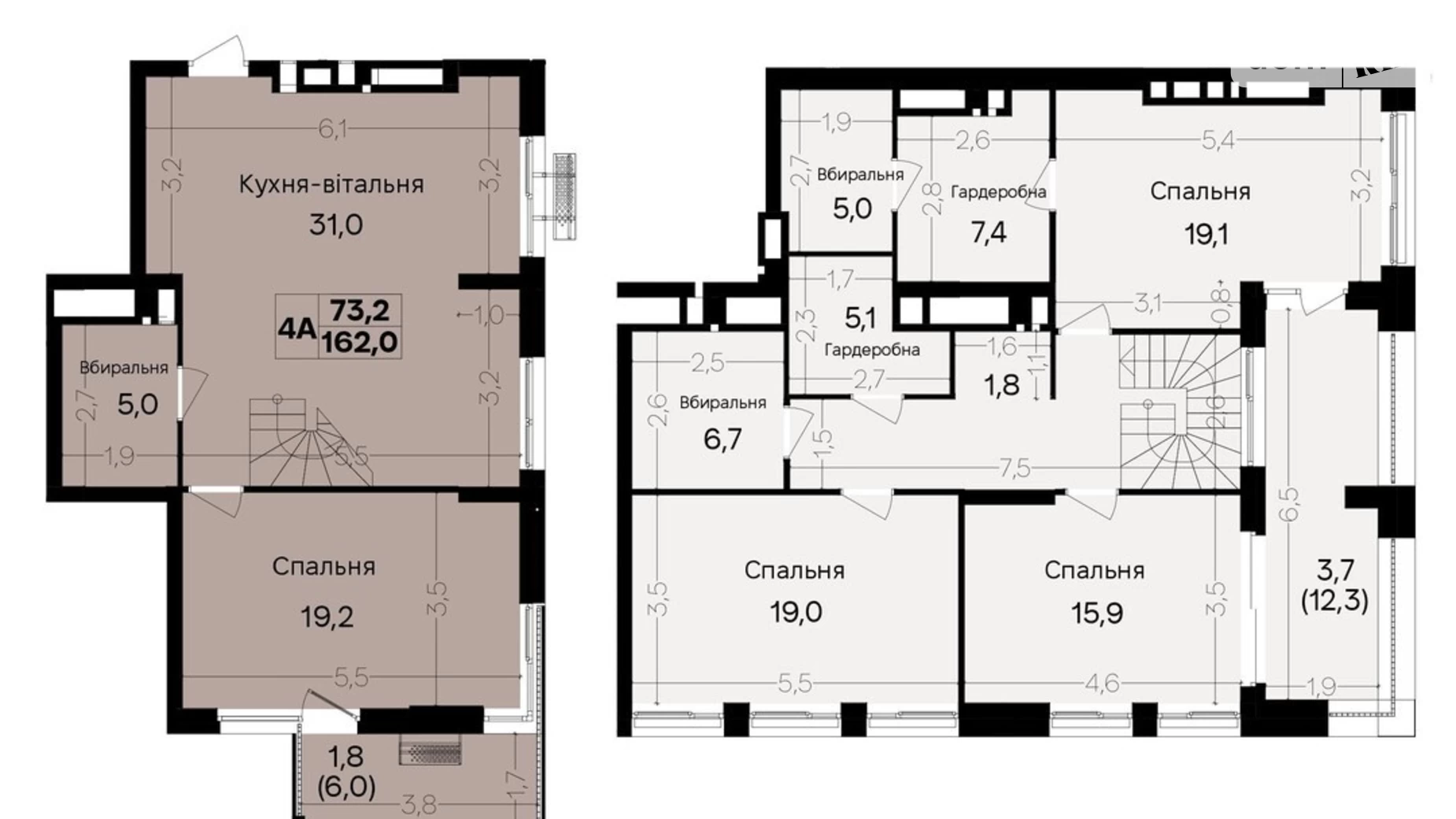 Продается 4-комнатная квартира 162 кв. м в Виннице, пер. Кирпичный, 12 - фото 3
