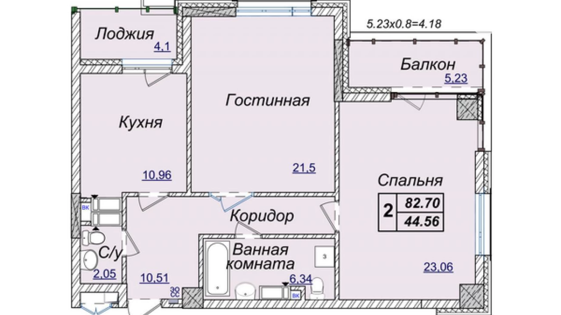 Продается 1-комнатная квартира 83 кв. м в Киеве, ул. Андрея Верхогляда(Драгомирова), 17В - фото 2