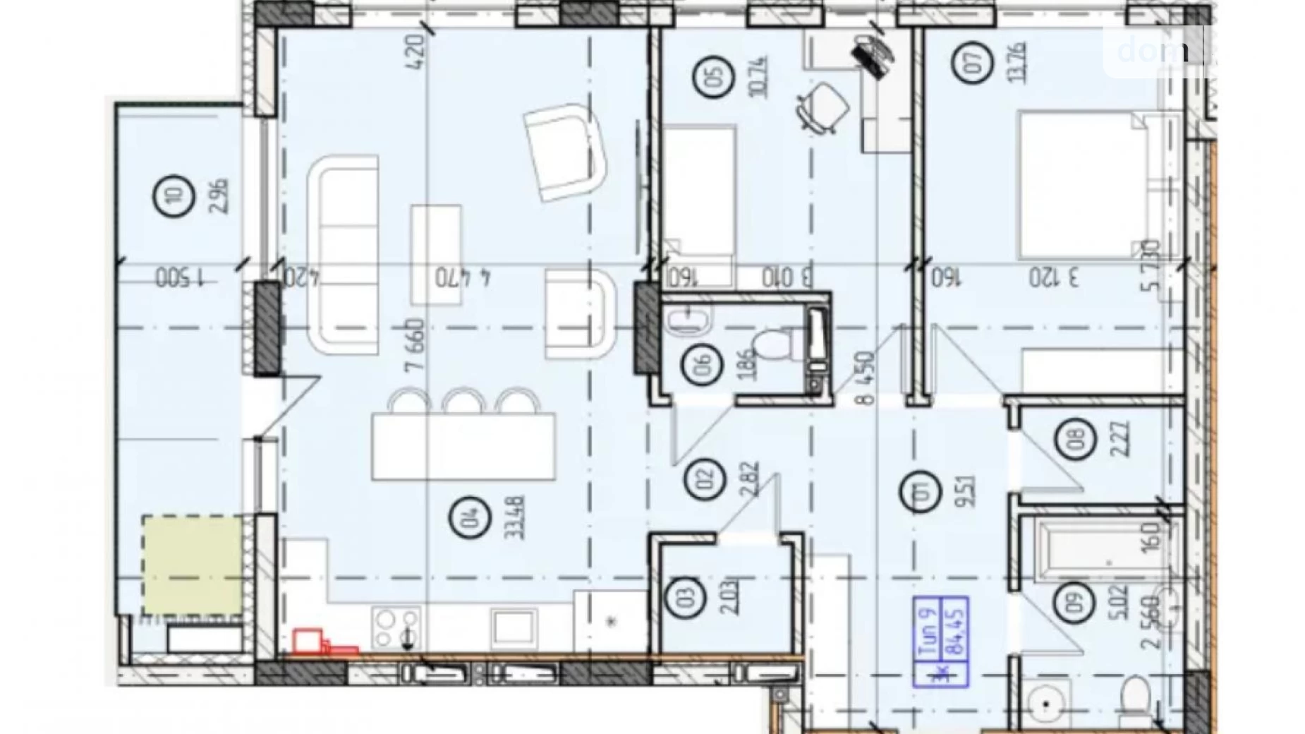 Продается 2-комнатная квартира 84.85 кв. м в Ужгороде, ул. Русская - фото 5