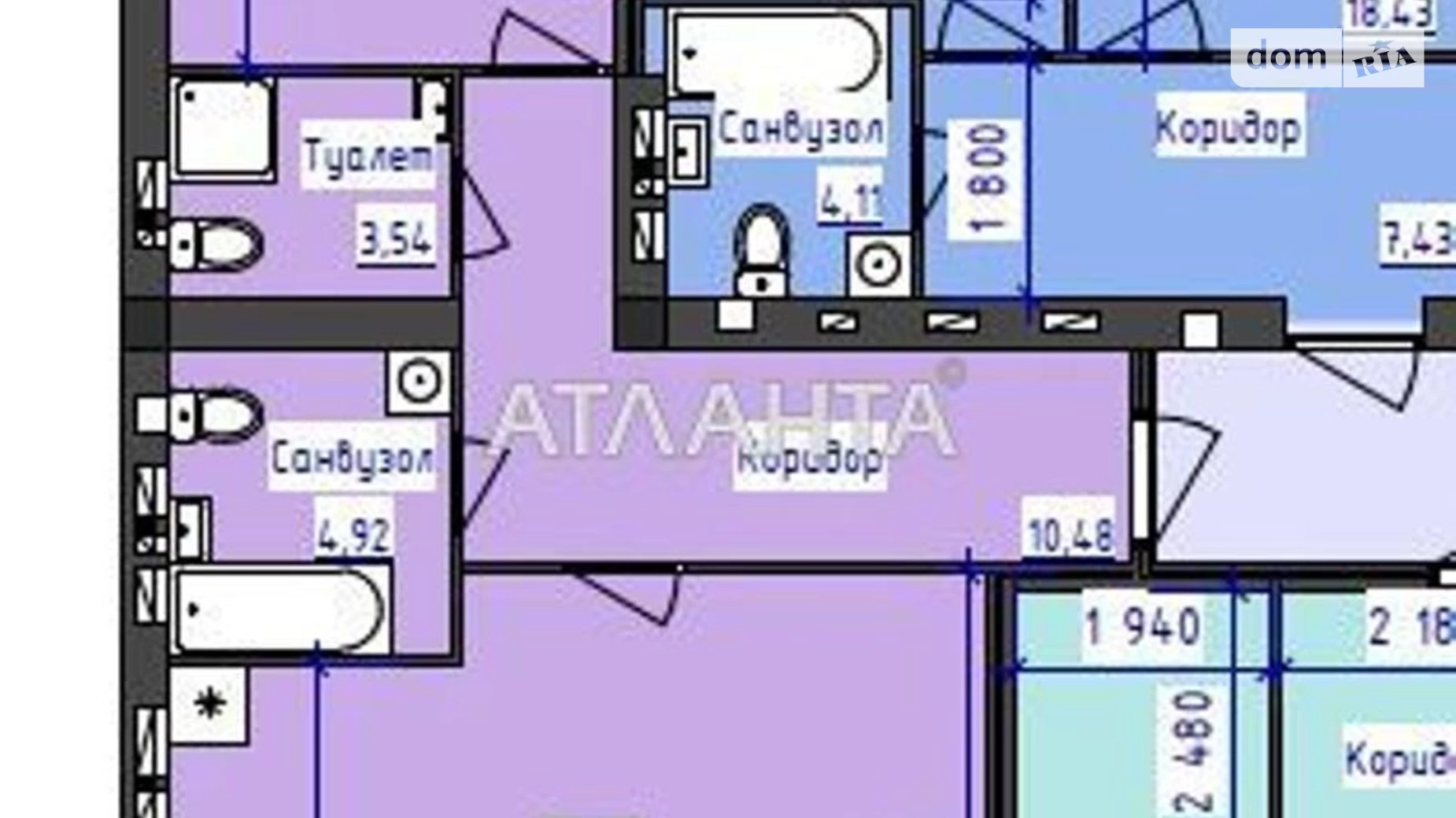 Продається 2-кімнатна квартира 78.48 кв. м у Чорноморську, вул. Лазурна(Гайдара) - фото 2