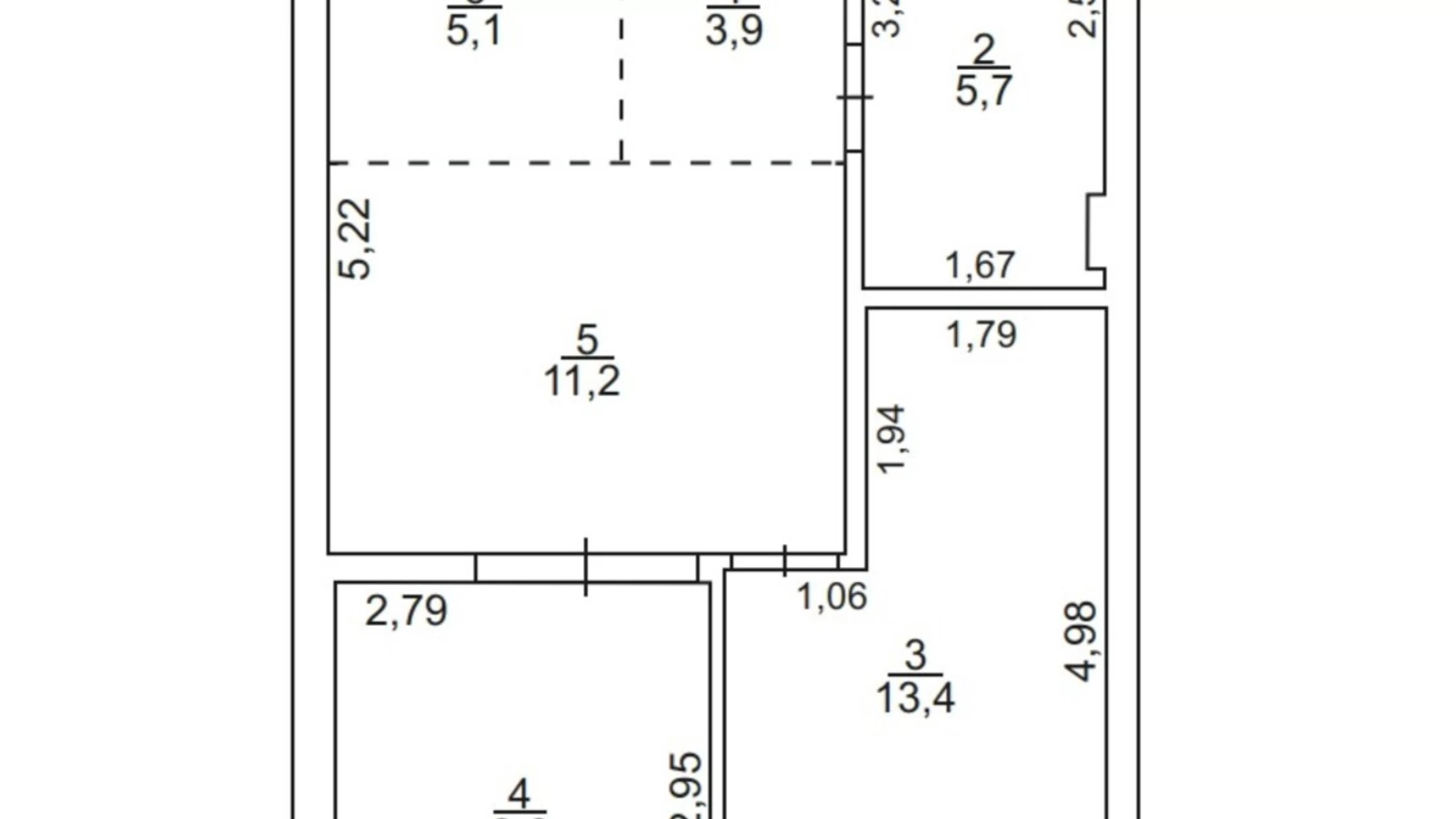 Продается 2-комнатная квартира 48.9 кв. м в Ужгороде, ул. Сергея Мартина(Парижской Коммуны), 4 - фото 2