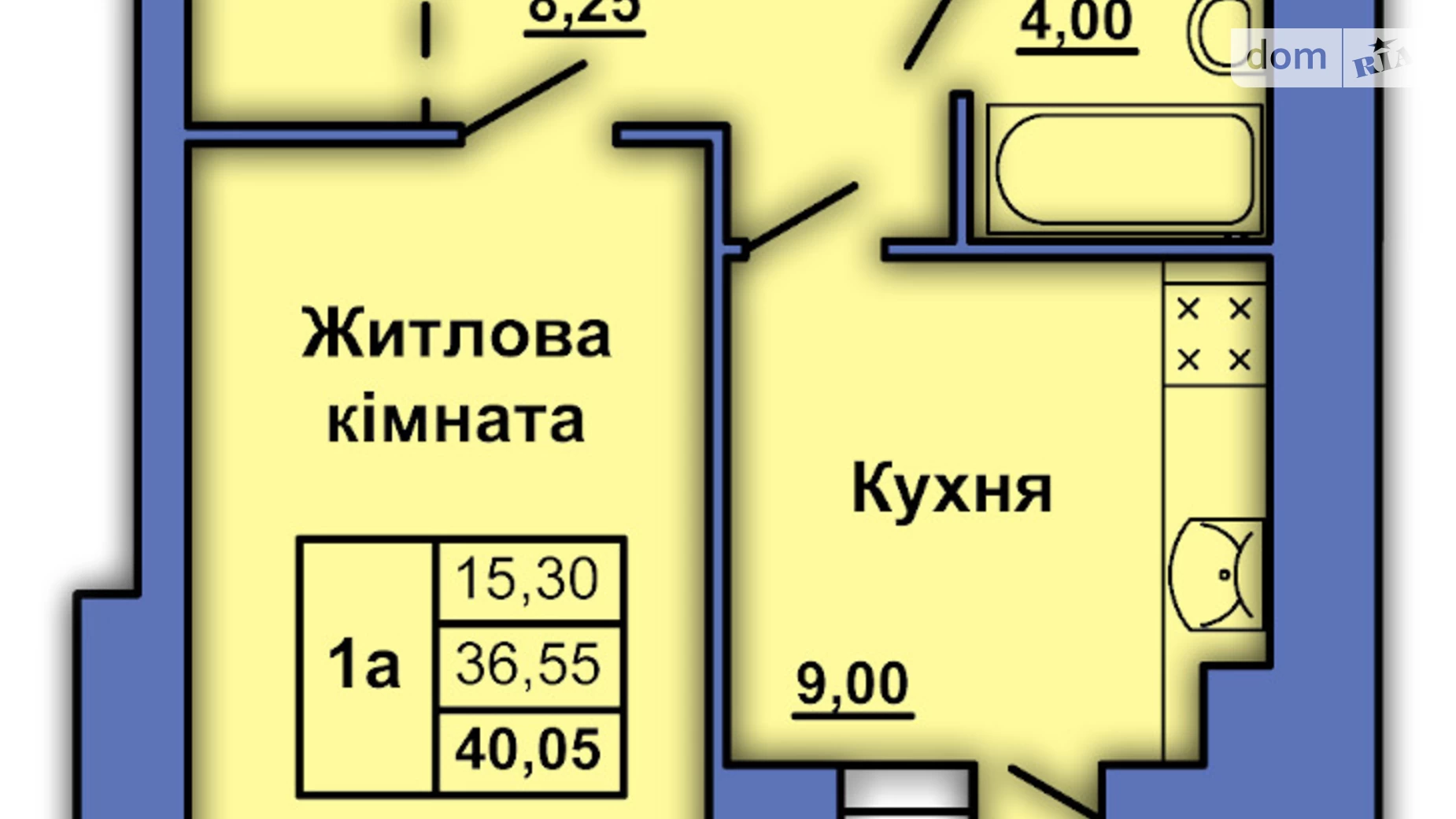 Продается 1-комнатная квартира 39.5 кв. м в Полтаве, ул. Олександра Оксанченка(Степного Фронта), 20 - фото 4