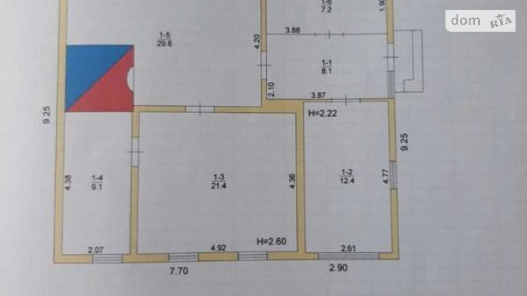 Продается одноэтажный дом 87.8 кв. м с баней/сауной, цена: 130000 грн - фото 4