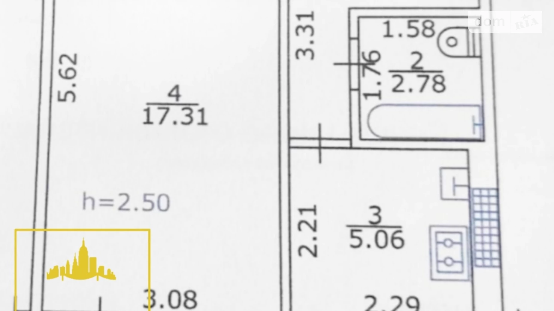 Продається 1-кімнатна квартира 31.1 кв. м у Кременчуку, вул. Молодіжна - фото 12