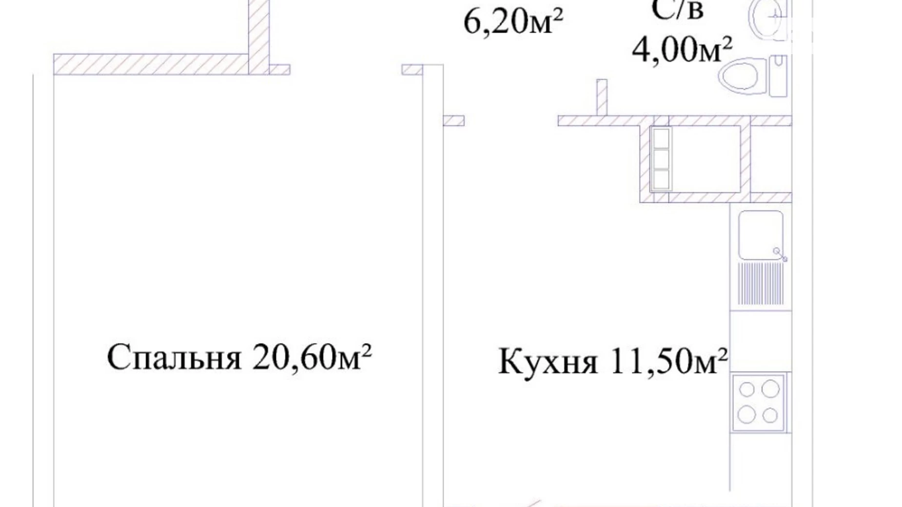 Продается 1-комнатная квартира 45.1 кв. м в Одессе, ул. Варненская, 27А/2 - фото 5