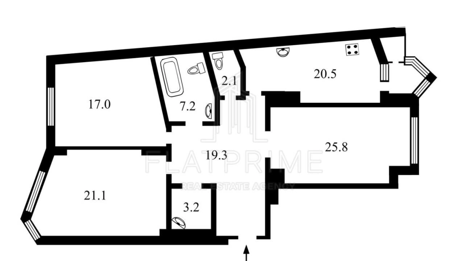 Продается 3-комнатная квартира 118.9 кв. м в Киеве, ул. Богдана Хмельницкого, 58А - фото 3